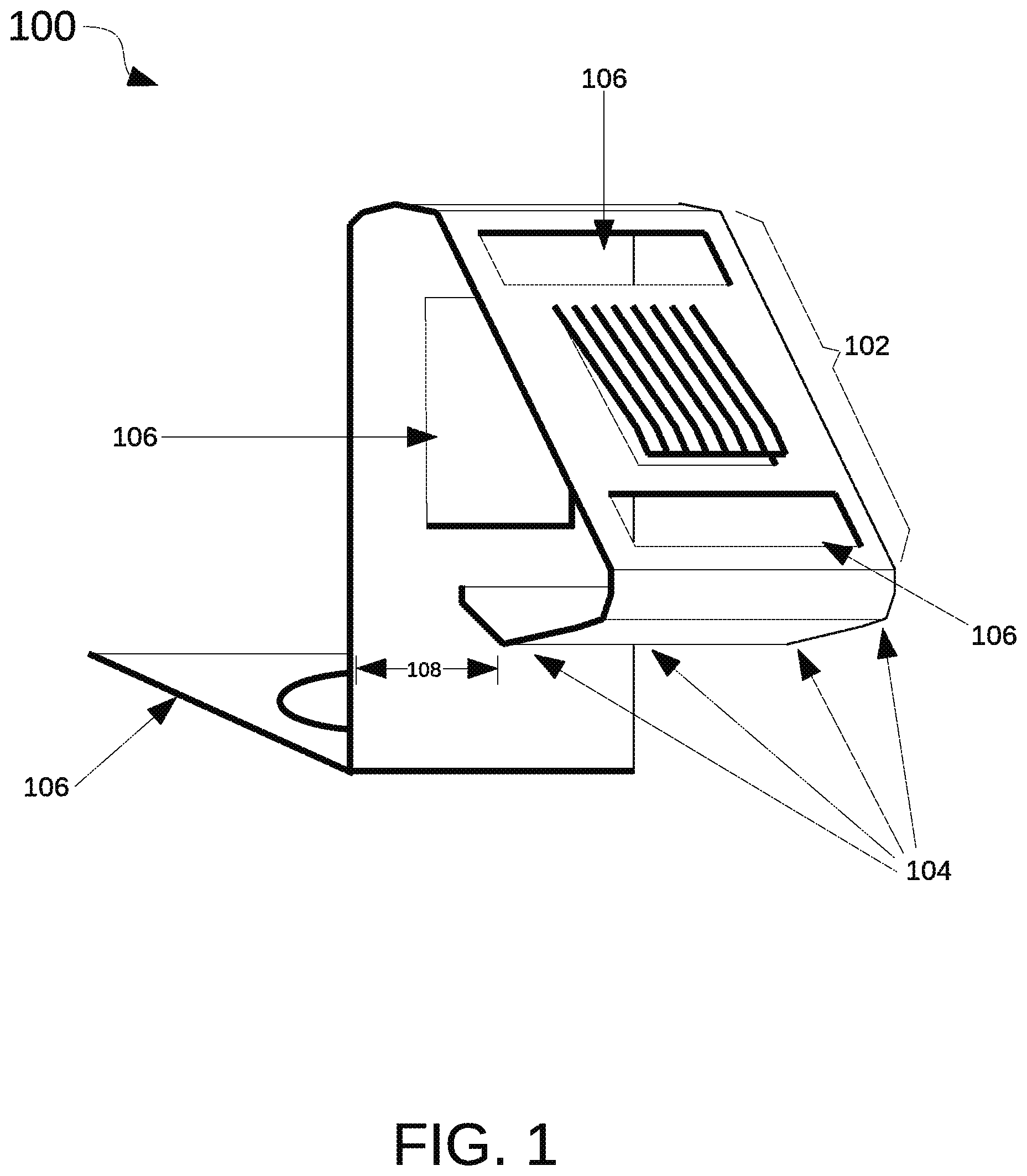 Patent US12347889 Figure 1 – Leaf spring connector for lithium-ion battery cells