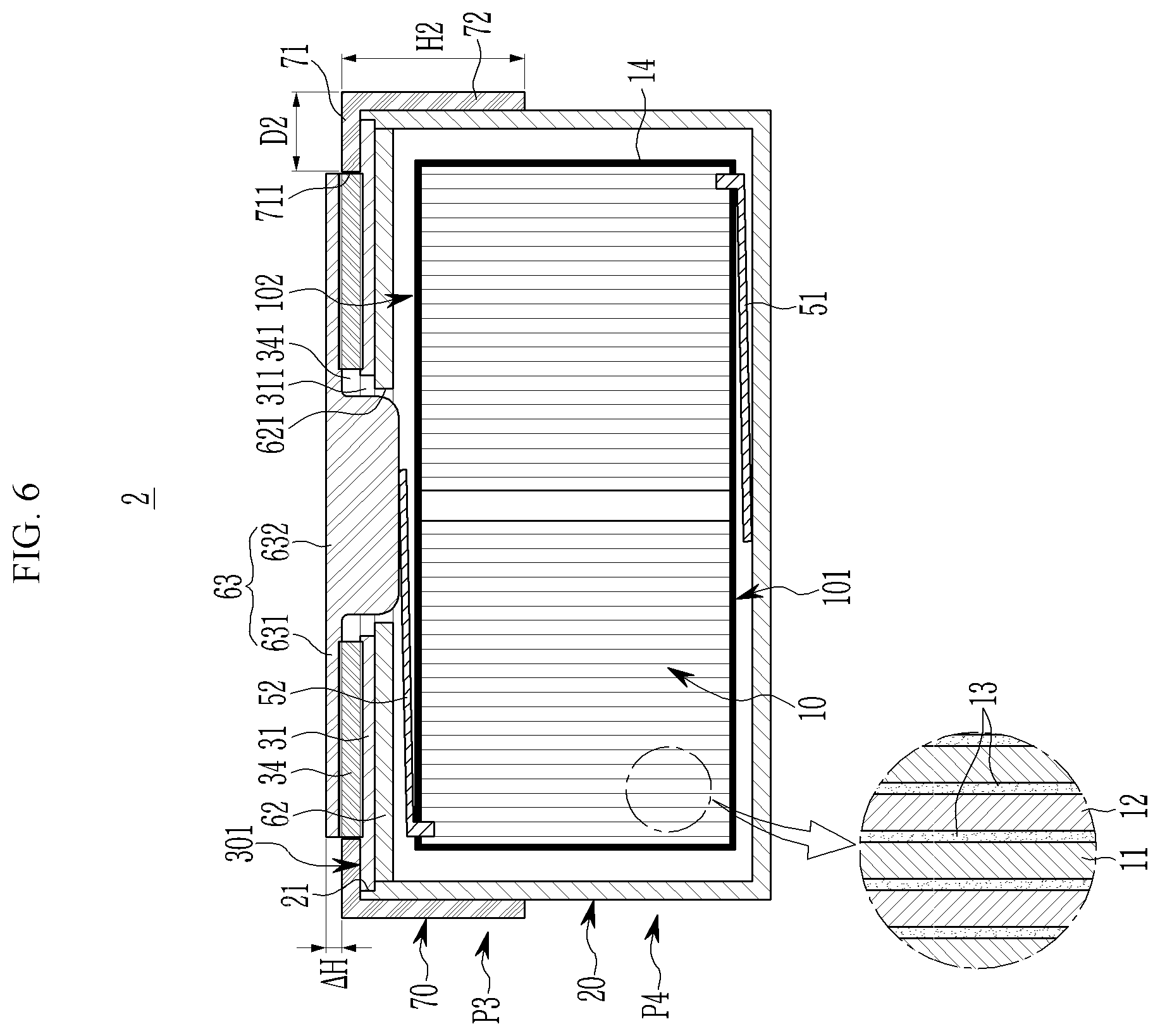 Patent US12347891 Figure 6 – Button cell comprising a direction determining member