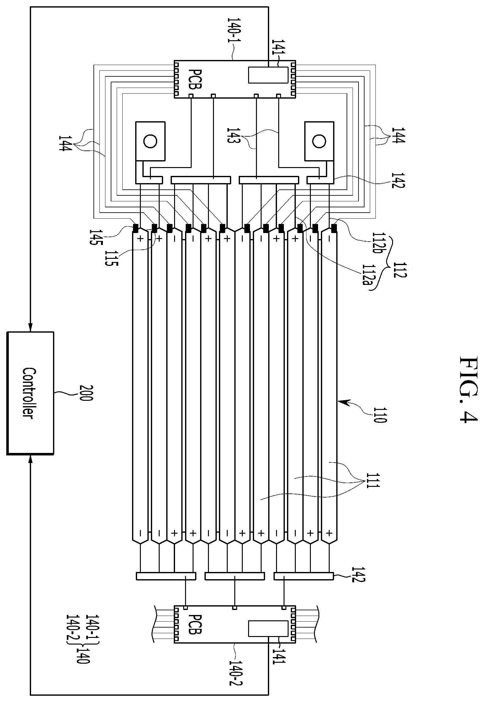 Patent US12347892 Figure 4 – Battery module having a cell-unit monitoring structure and monitoring system thereof