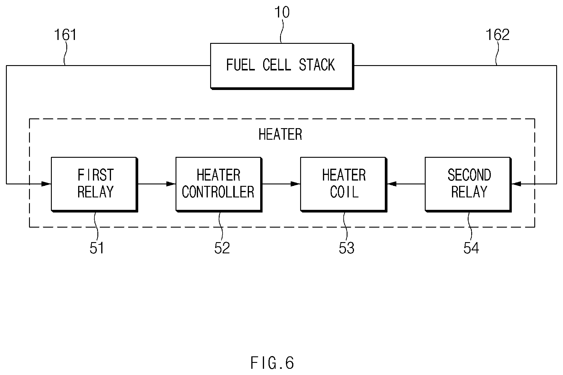 Patent US12347897 Figure 8 – Fuel cell system and method of controlling heater thereof