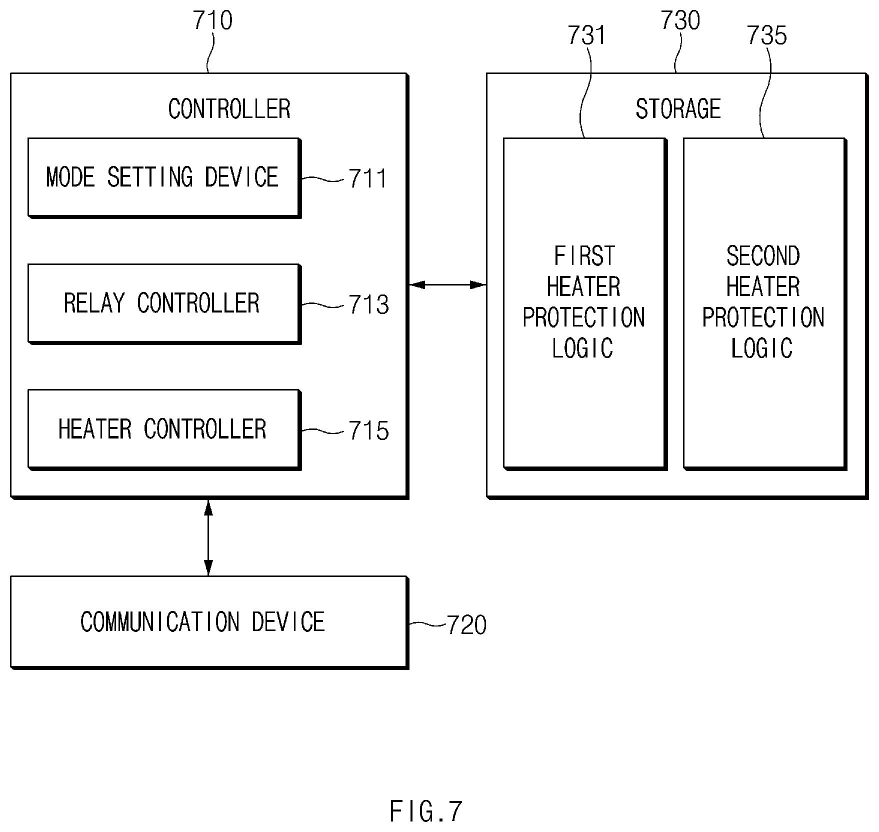 Patent US12347897 Figure 9 – Fuel cell system and method of controlling heater thereof