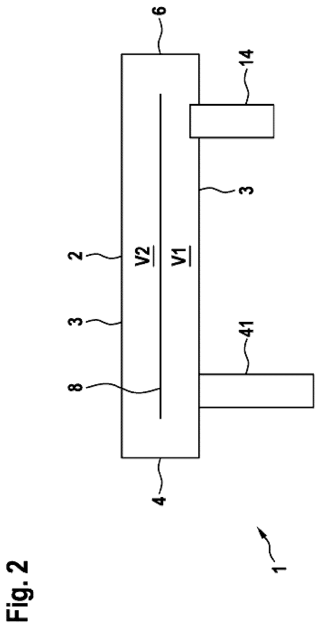 Patent US12347901 Figure 2 – Device for determining the hydrogen concentration of an exhaust gas in an exhaust gas line of a fuel cell system, and fuel cell system