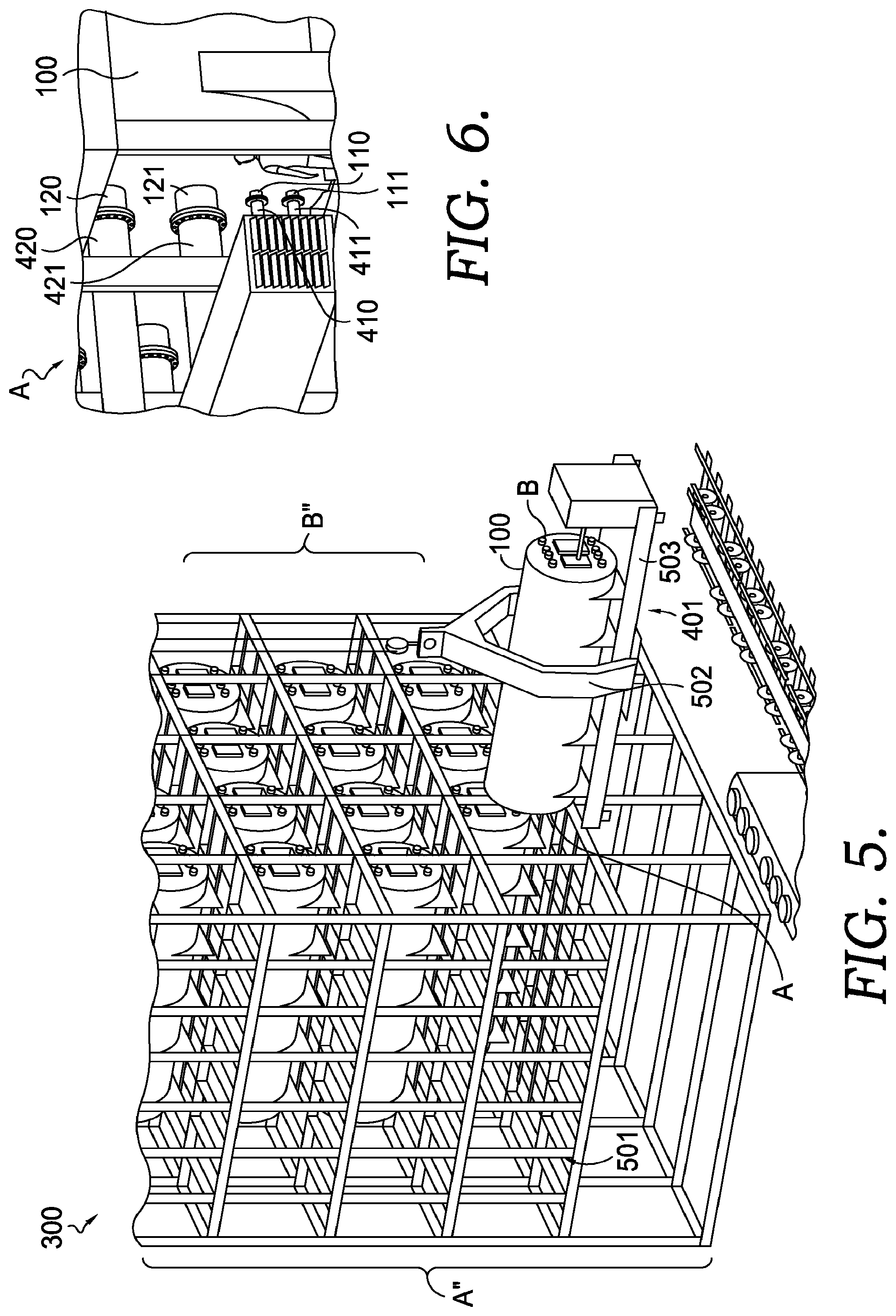 Patent US12347910 Figure 4 – Fuel cell power plant with a racked fuel cell module