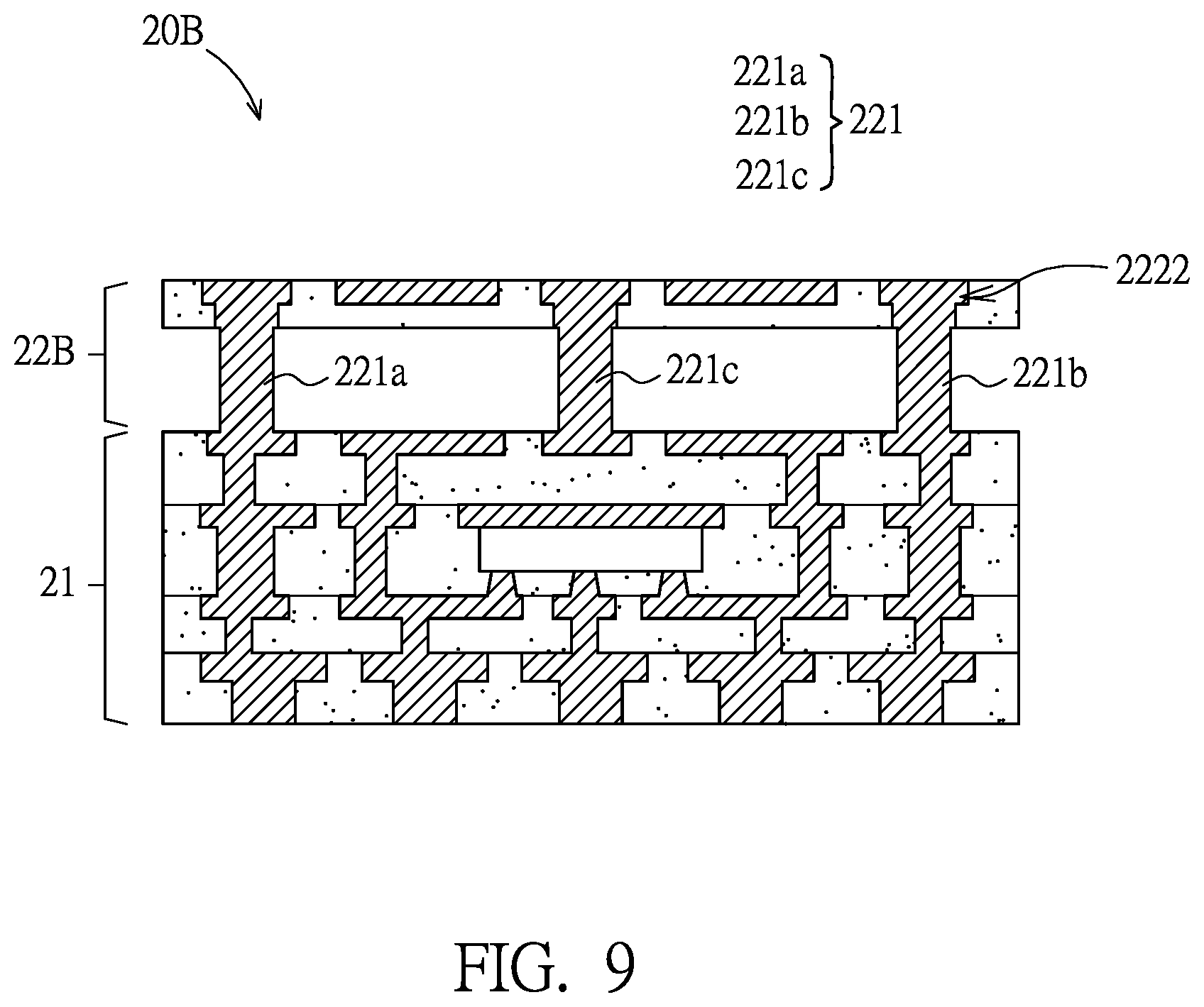 Patent US12347919 Figure 11 – Semiconductor package antenna structure and its manufacturing method