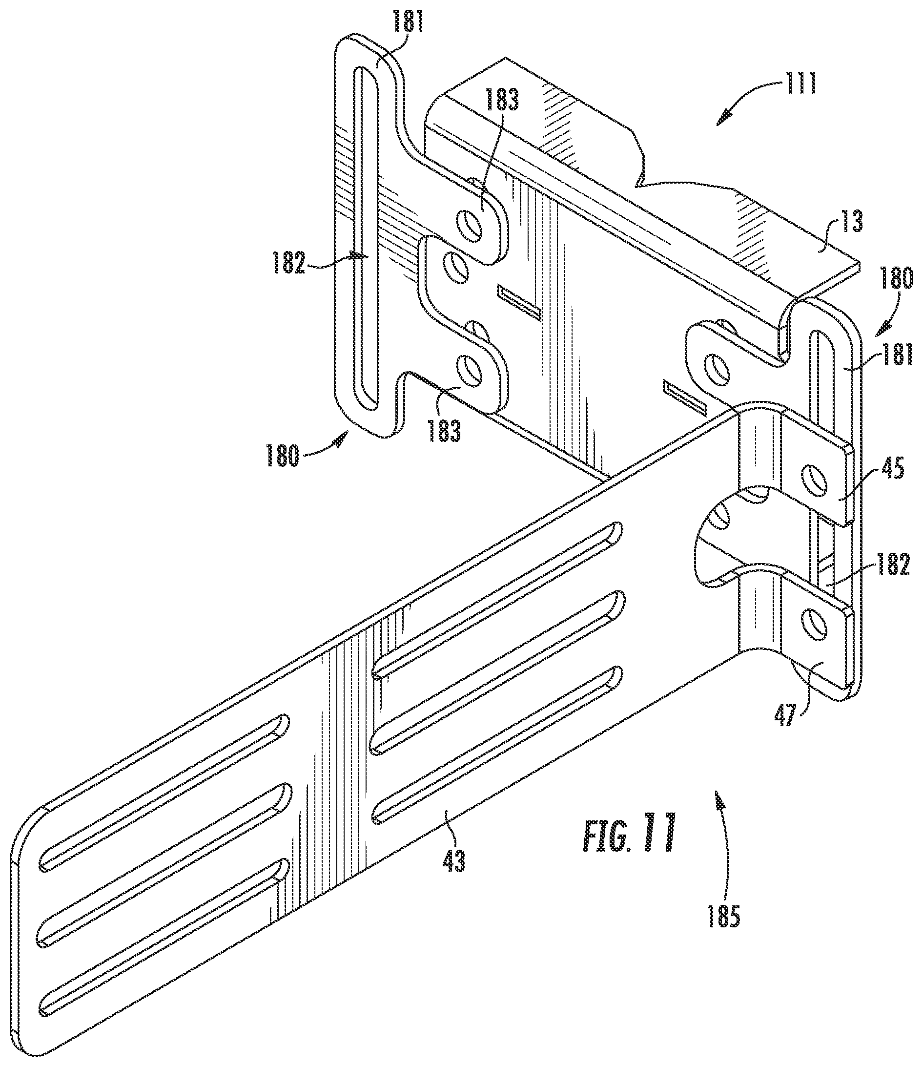 Patent US12347923 Figure 8 – Universal RRU mounting assembly
