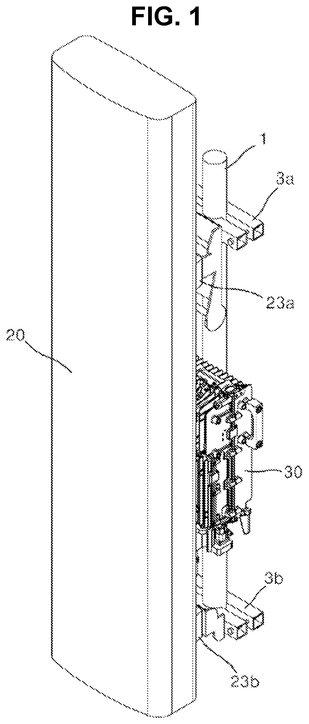 Patent US12347924 Figure 1 – Antenna apparatus for base station and adapter thereof