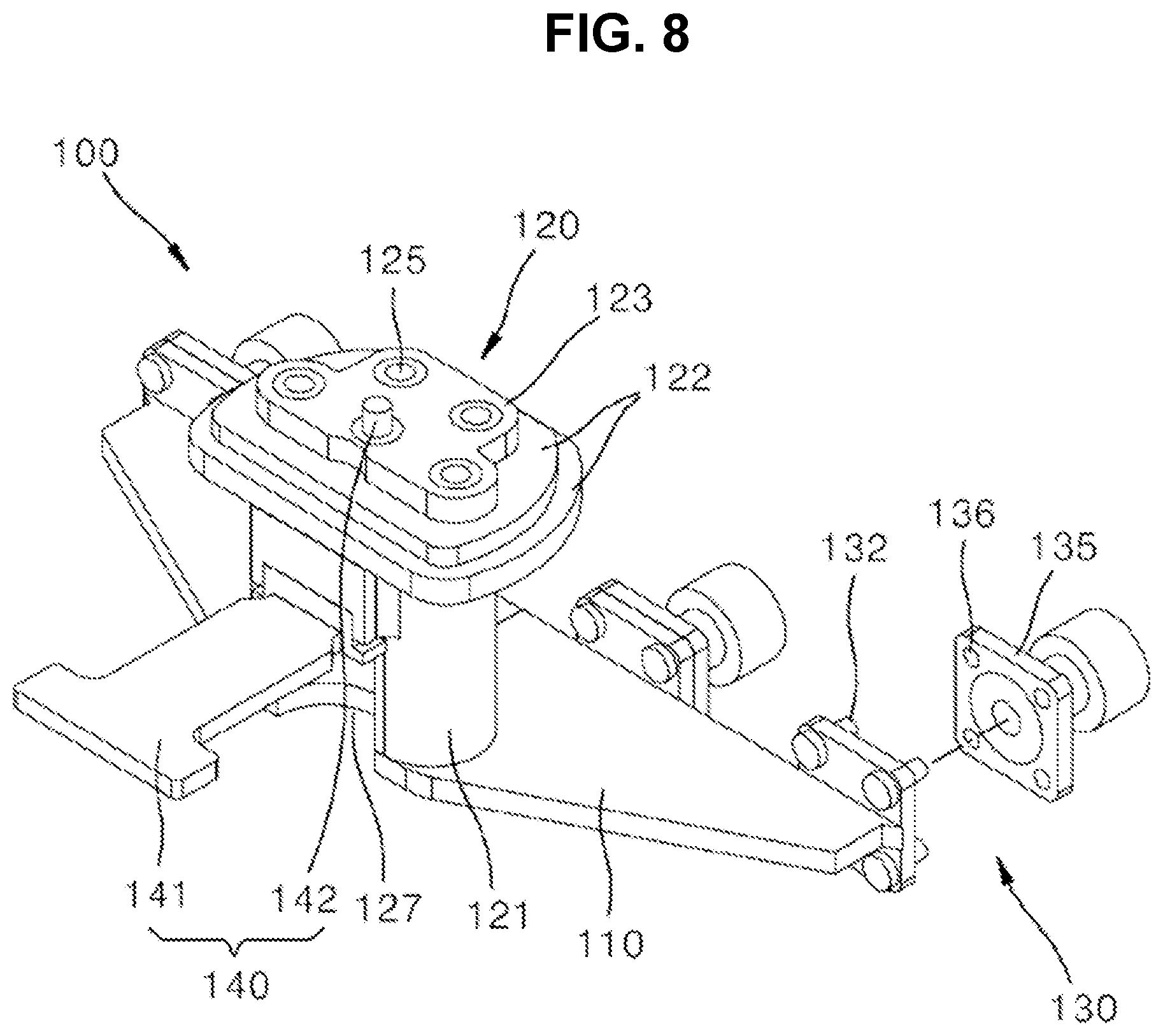 Patent US12347924 Figure 8 – Antenna apparatus for base station and adapter thereof