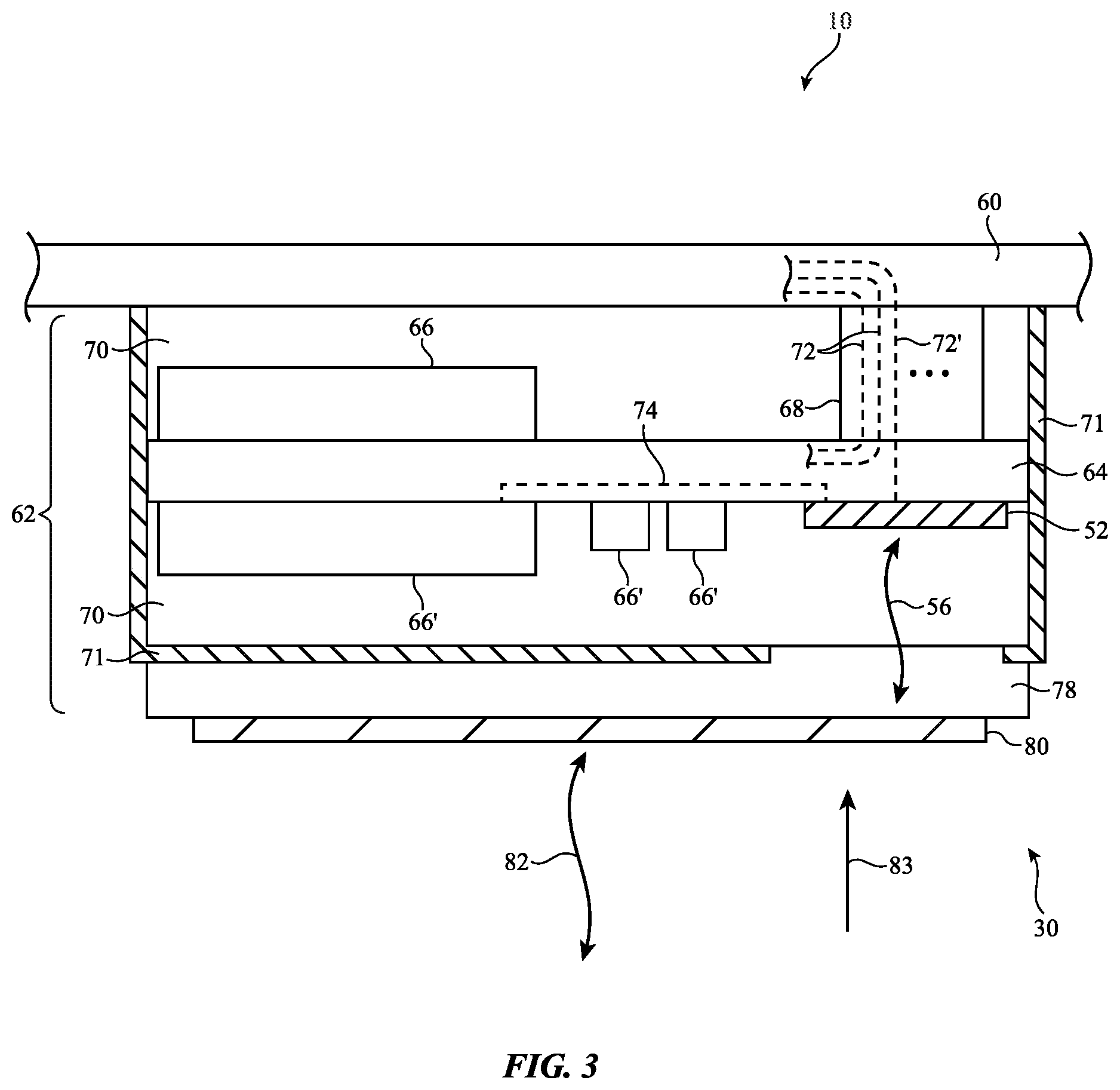 Patent US12347929 Figure 3 – Antenna feed structure