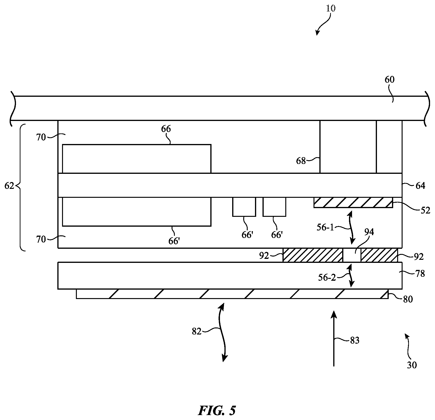 Patent US12347929 Figure 5 – Antenna feed structure