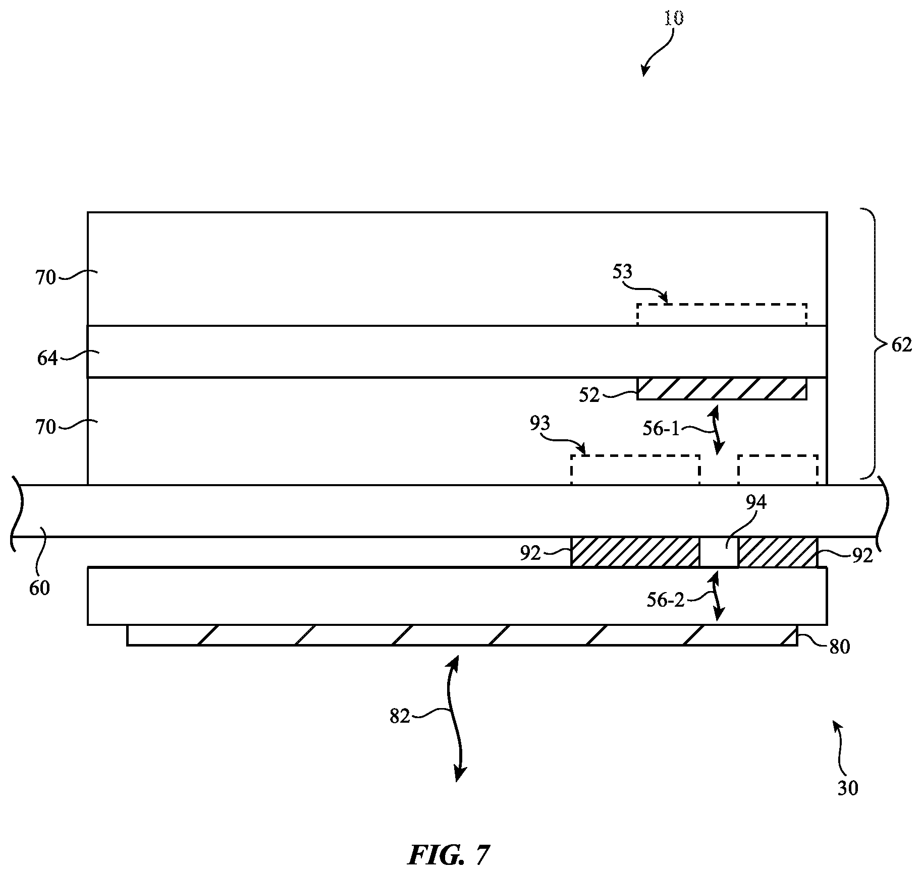 Patent US12347929 Figure 7 – Antenna feed structure