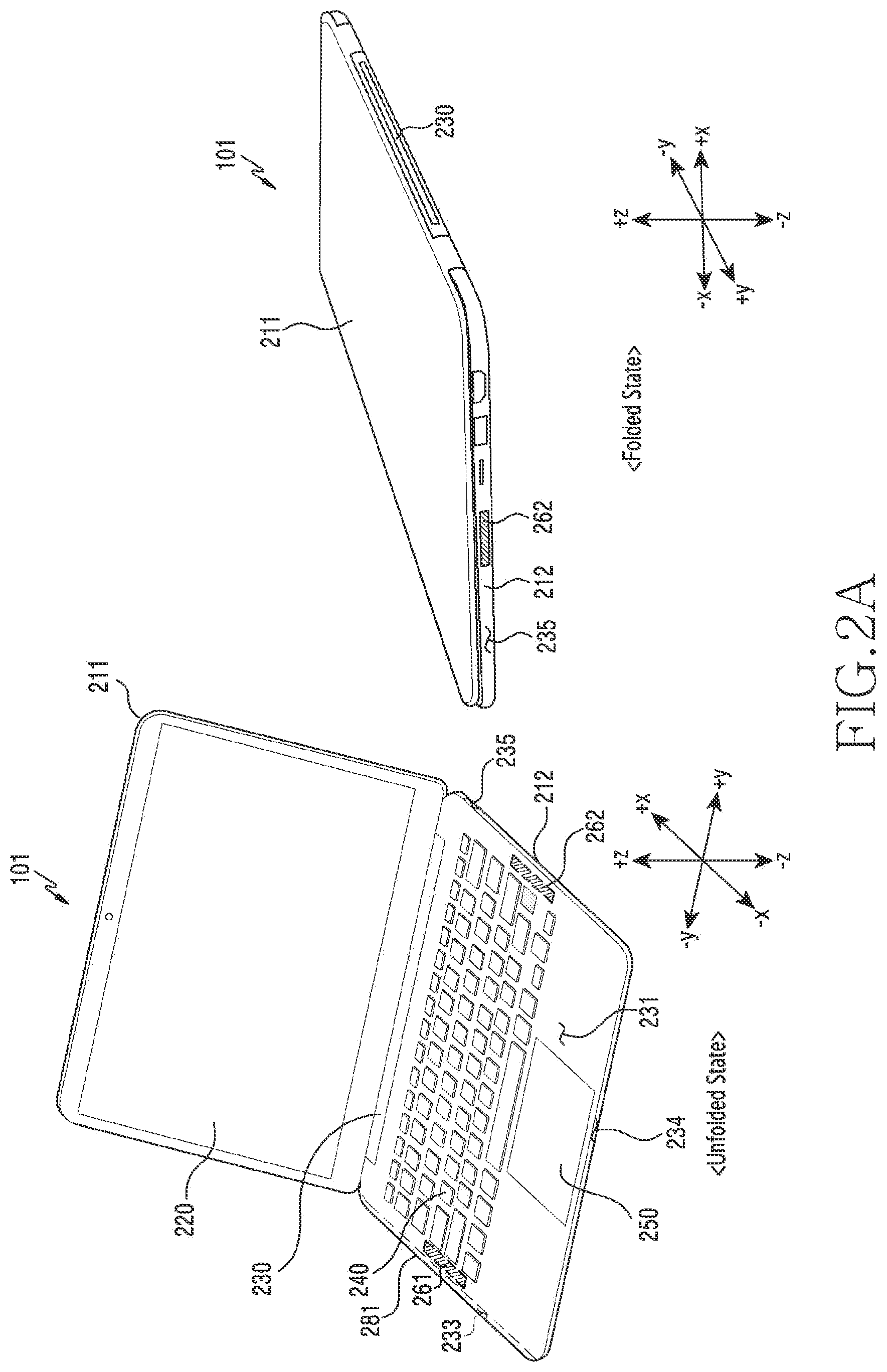Patent US12347931 Figure 2 – Electronic device including antennas