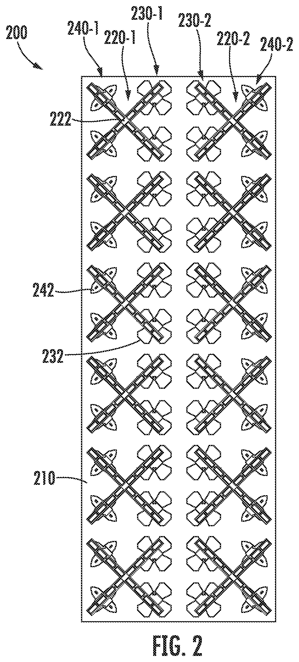 Patent US12347933 Figure 2 – Base station antennas having broadband decoupling radiating elements including metamaterial resonator based dipole arms
