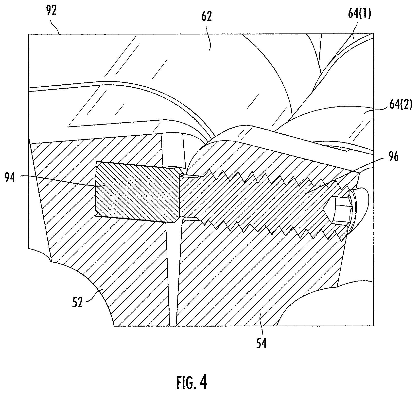 Patent US12347937 Figure 4 – Spaceborne antenna with rolling flex hinges and associated methods
