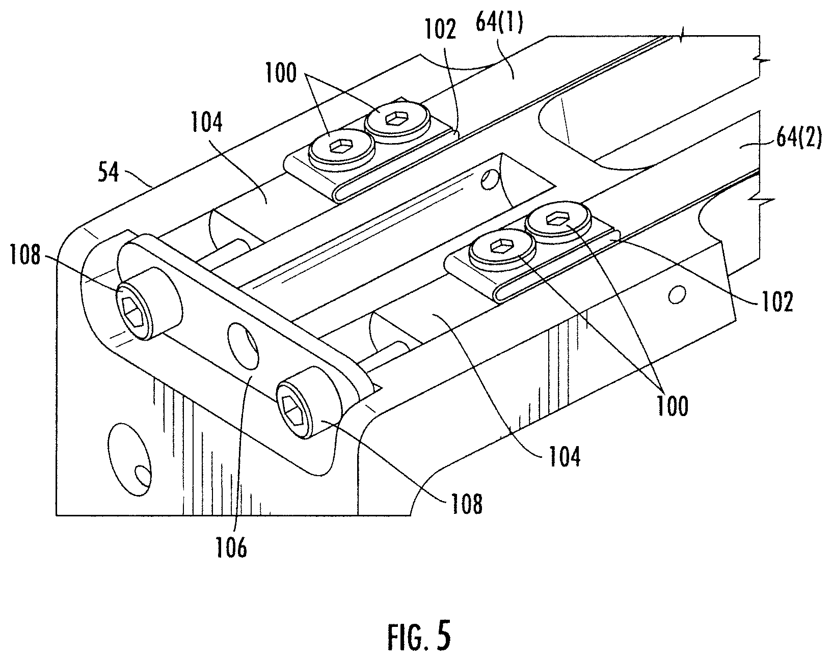 Patent US12347937 Figure 5 – Spaceborne antenna with rolling flex hinges and associated methods