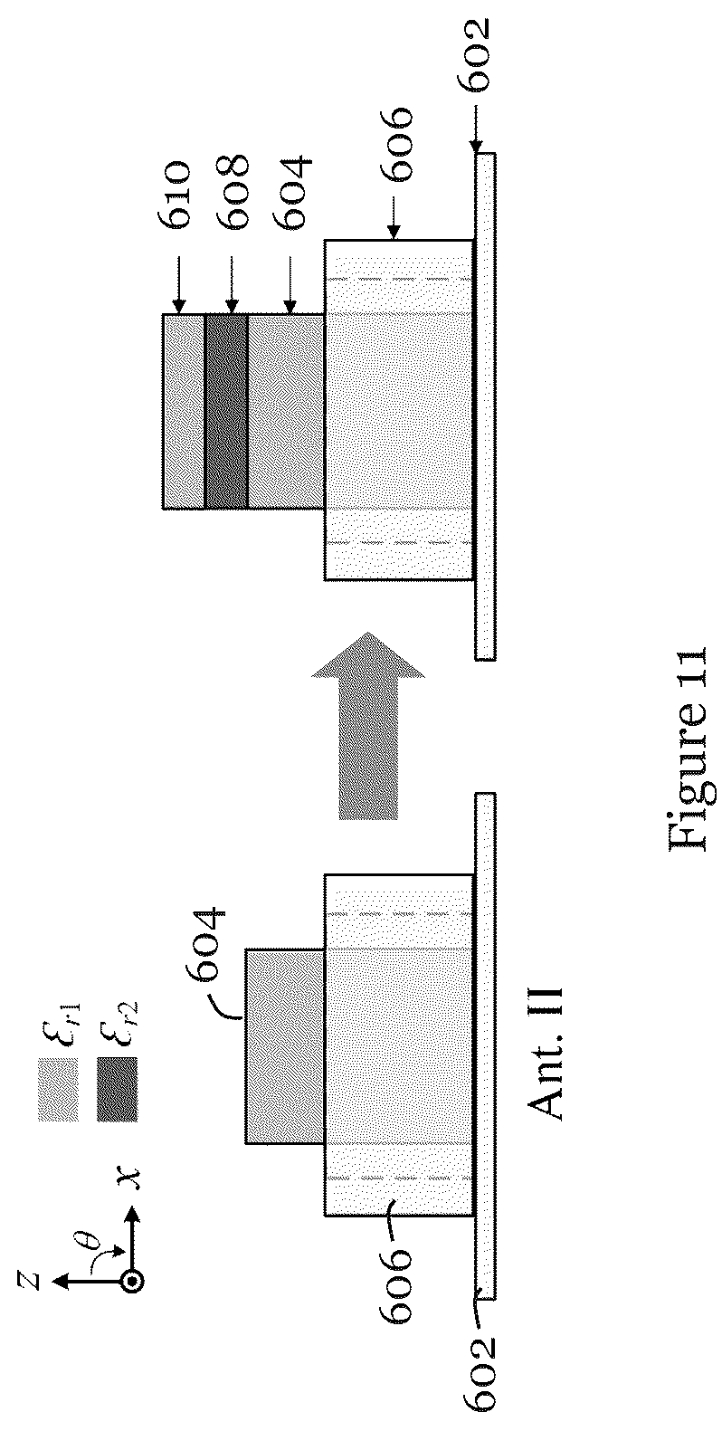 Patent US12347939 Figure 11 – Phased array antenna and antenna for phased array antenna