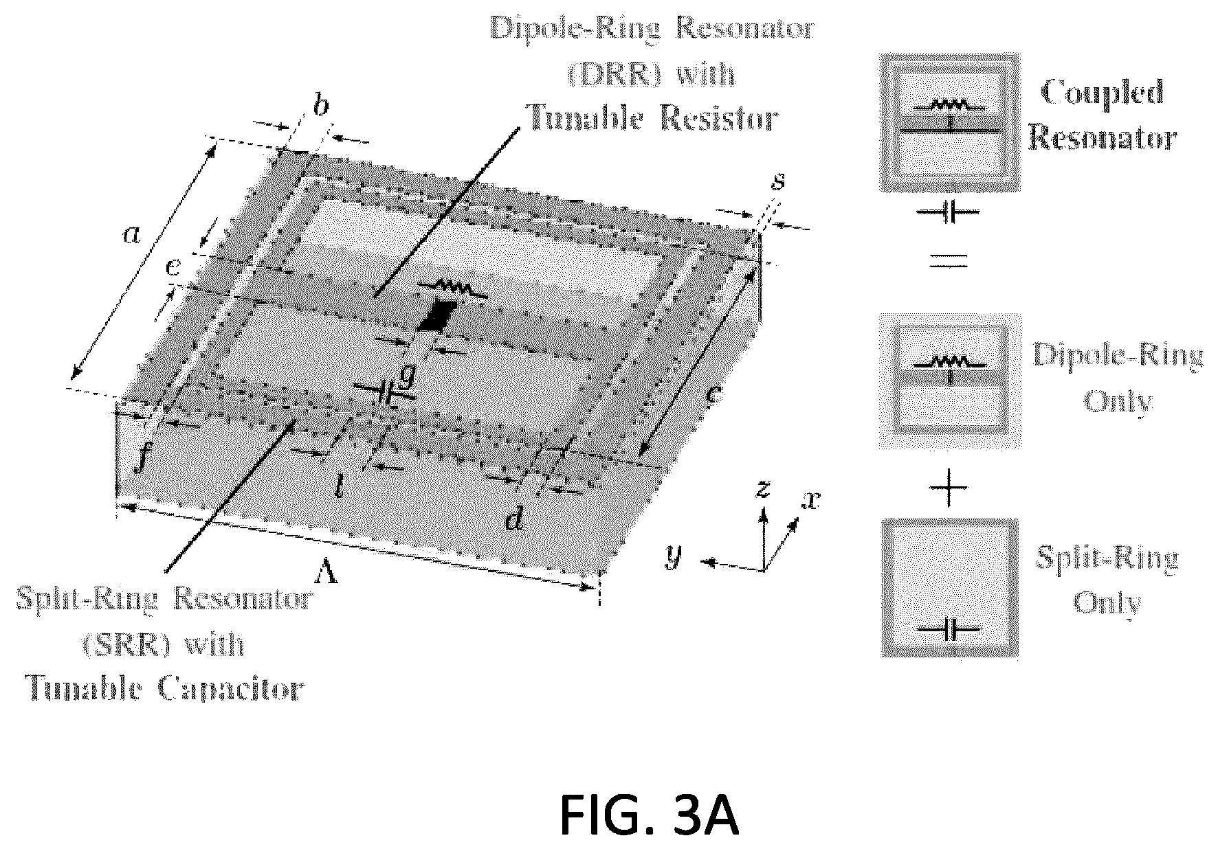 Patent US12347940 Figure 3 – Independent control of the magnitude and phase of a reflected electromagnetic wave through coupled resonators