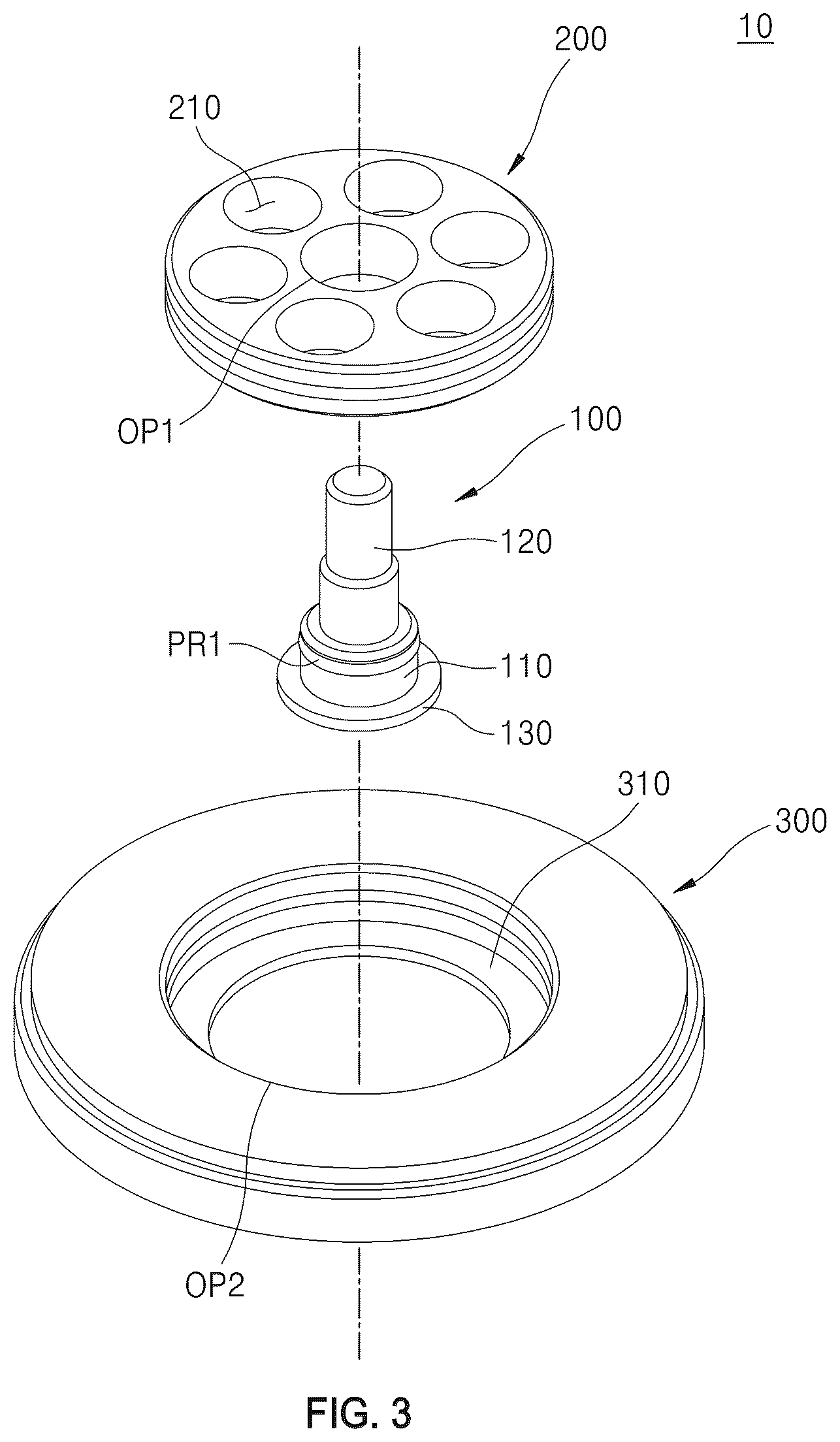 Patent US12347949 Figure 3 – Connector and board connecting assembly comprising the same
