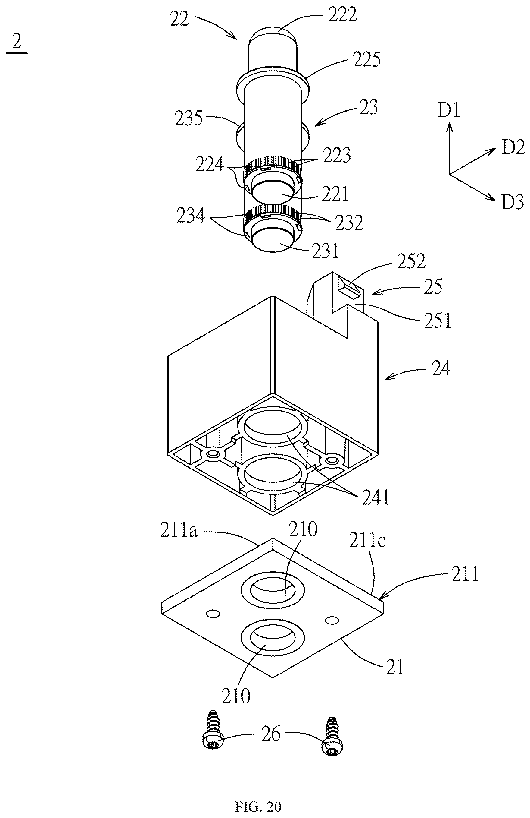 Patent US12347951 Figure 20 – Cable-end connector, board-end connector and assembly thereof