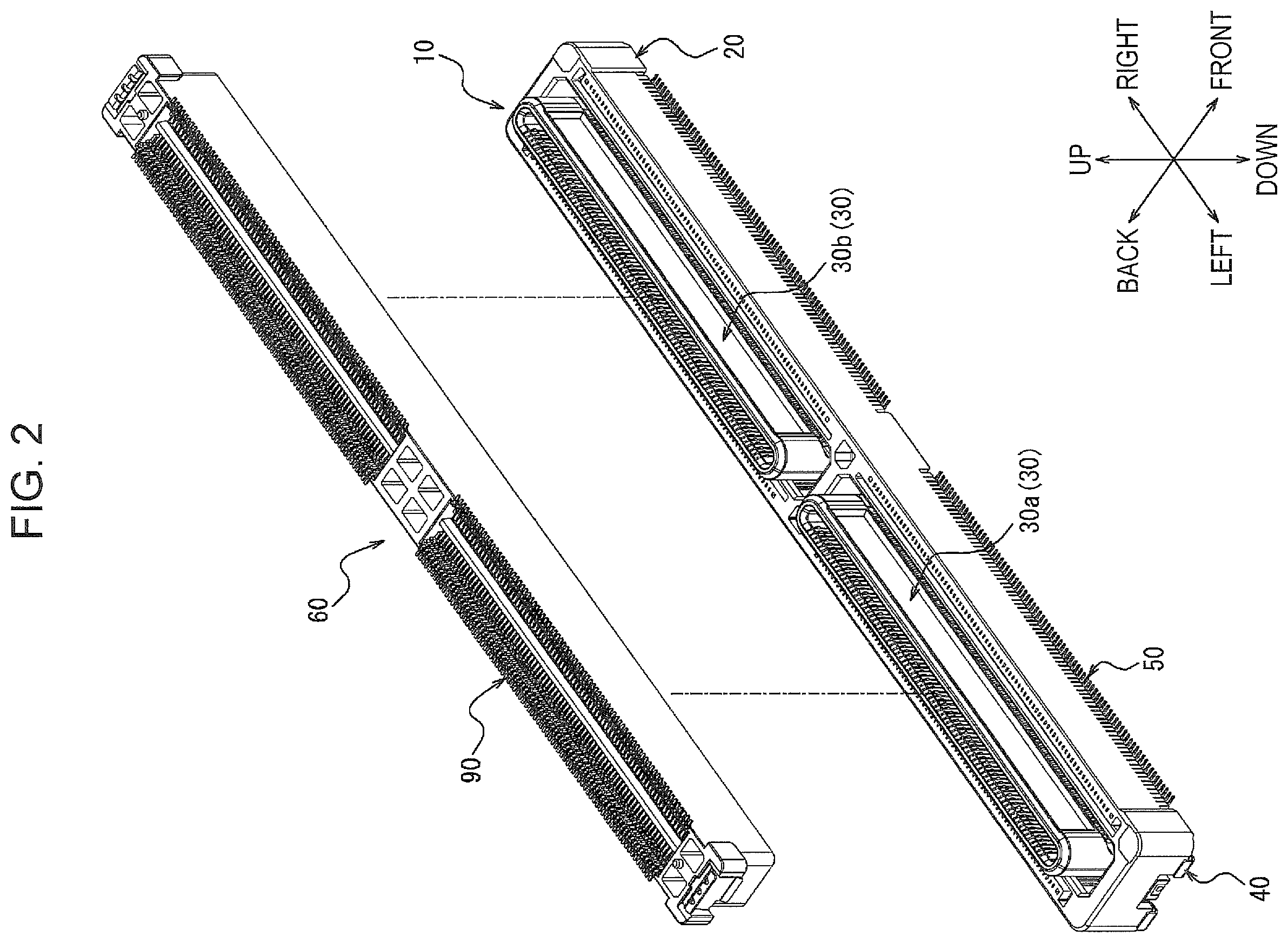 Patent US12347955 Figure 2 – Connector and electronic apparatus