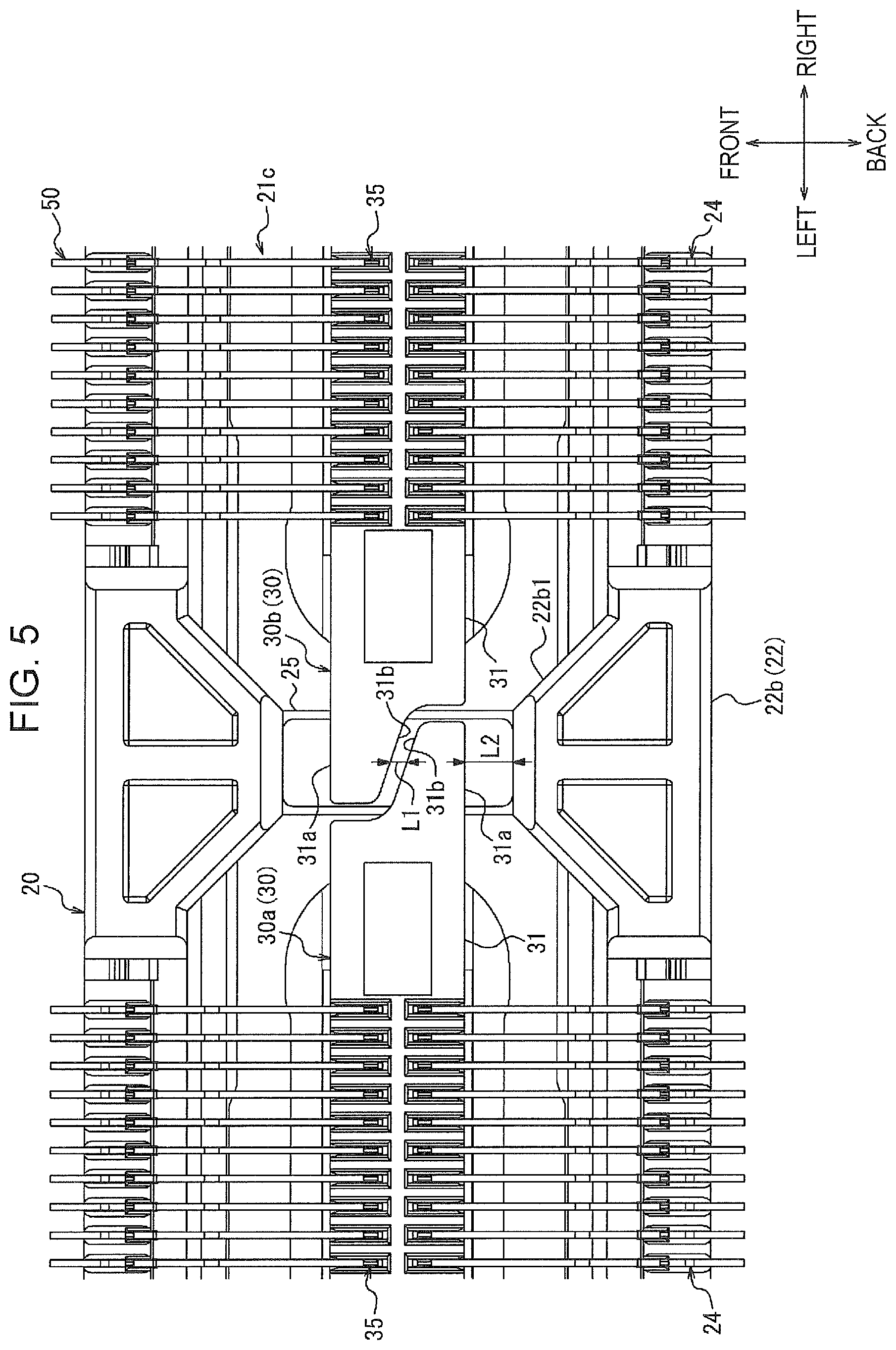 Patent US12347955 Figure 5 – Connector and electronic apparatus