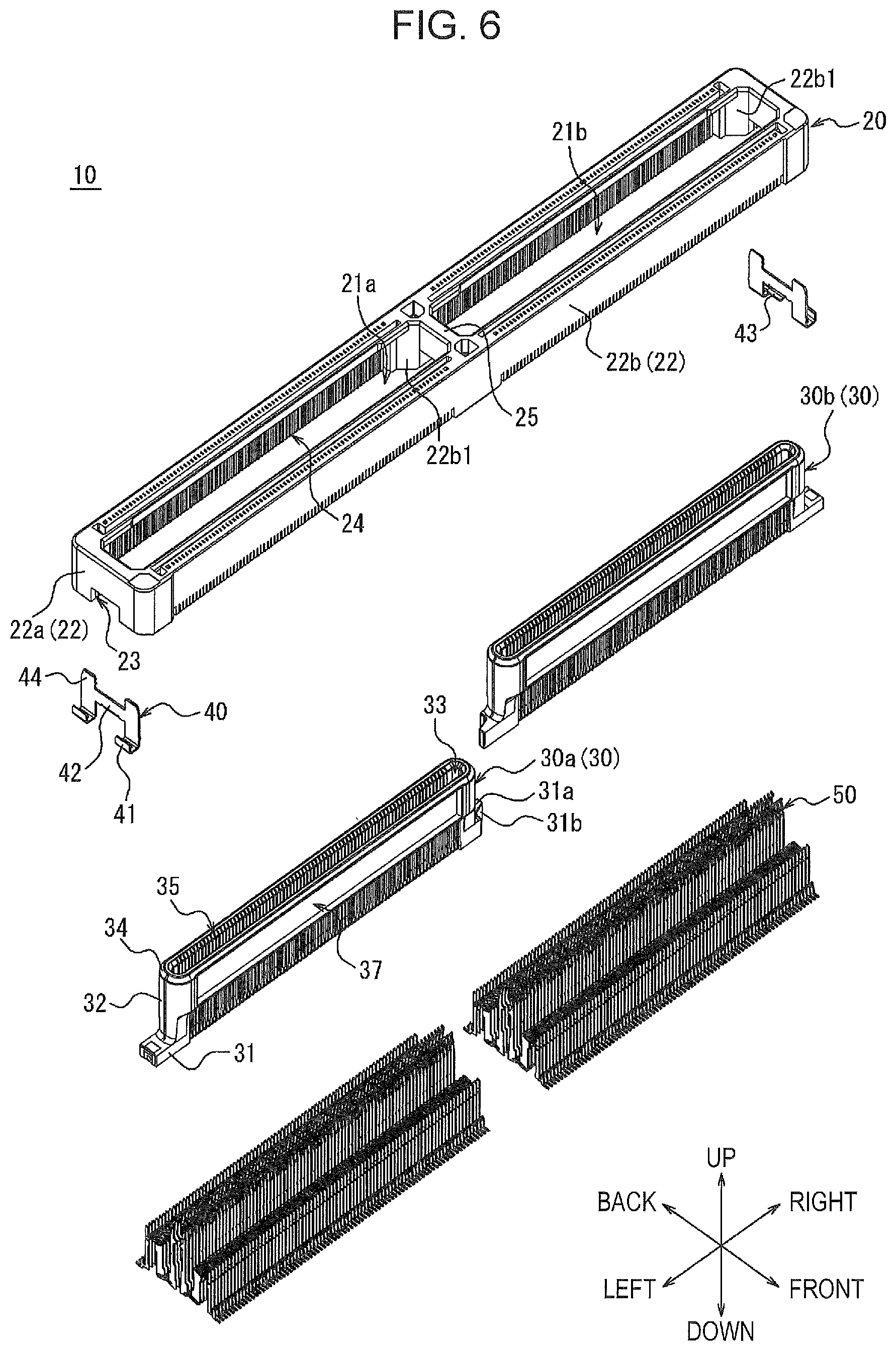 Patent US12347955 Figure 6 – Connector and electronic apparatus