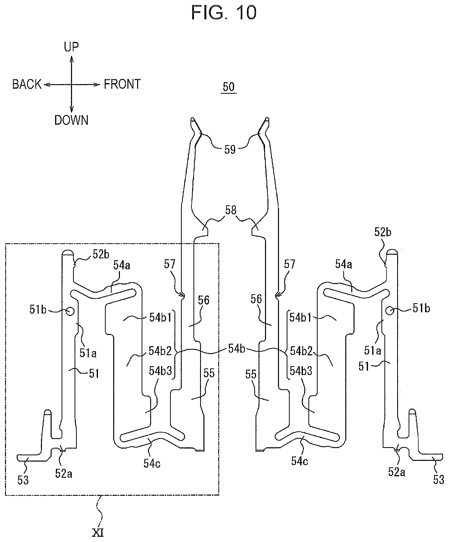 Patent US12347955 Figure 10 – Connector and electronic apparatus