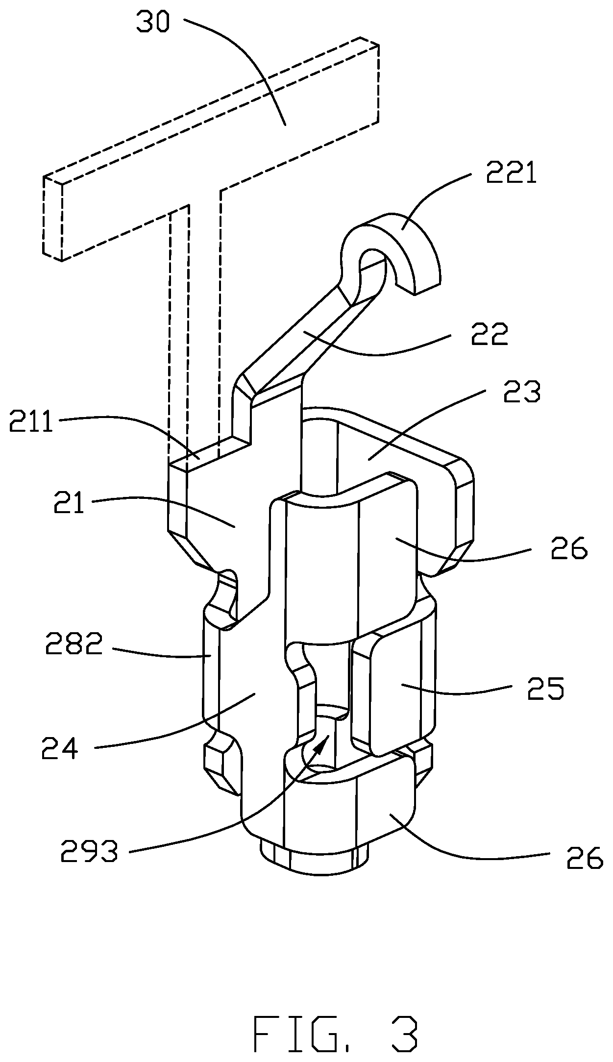 Patent US12347957 Figure 3 – Electrical connector with improved contacts