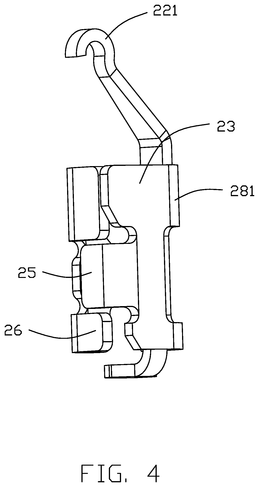 Patent US12347957 Figure 4 – Electrical connector with improved contacts