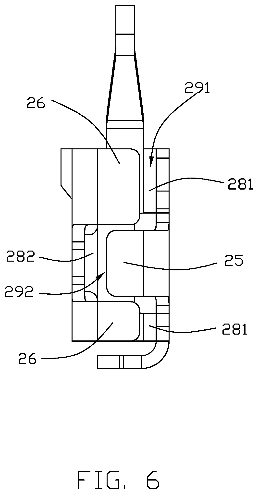 Patent US12347957 Figure 6 – Electrical connector with improved contacts