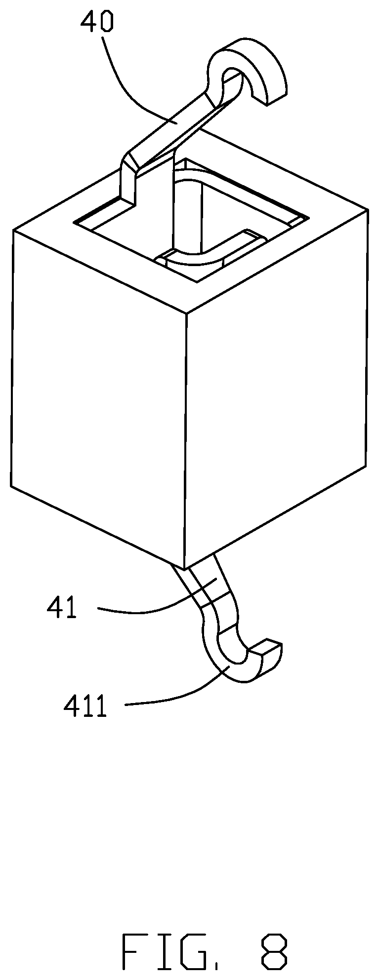 Patent US12347957 Figure 8 – Electrical connector with improved contacts