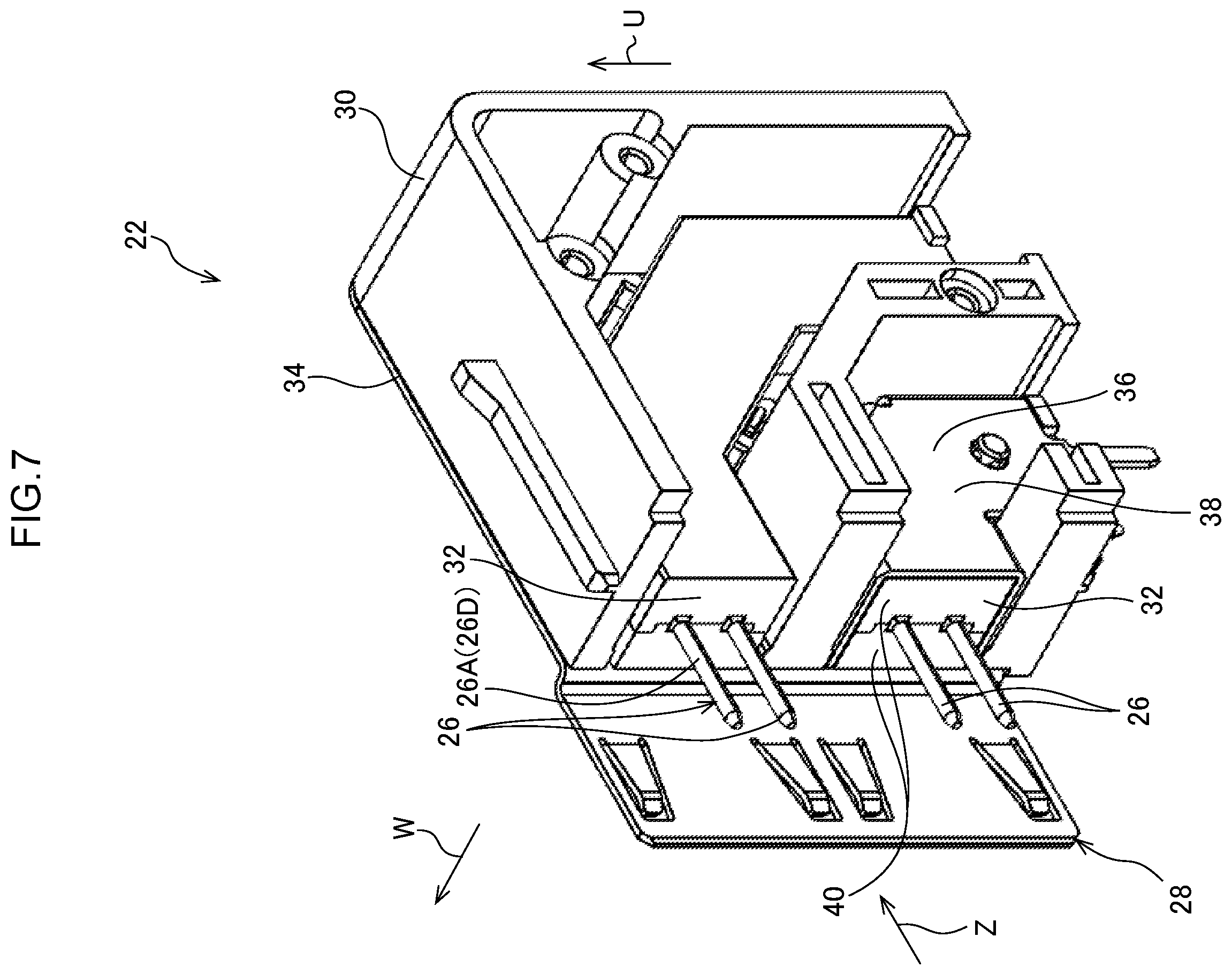 Patent US12347958 Figure 7 – Electrical connector with inner and out terminals with a compact configuration and connector set using the same