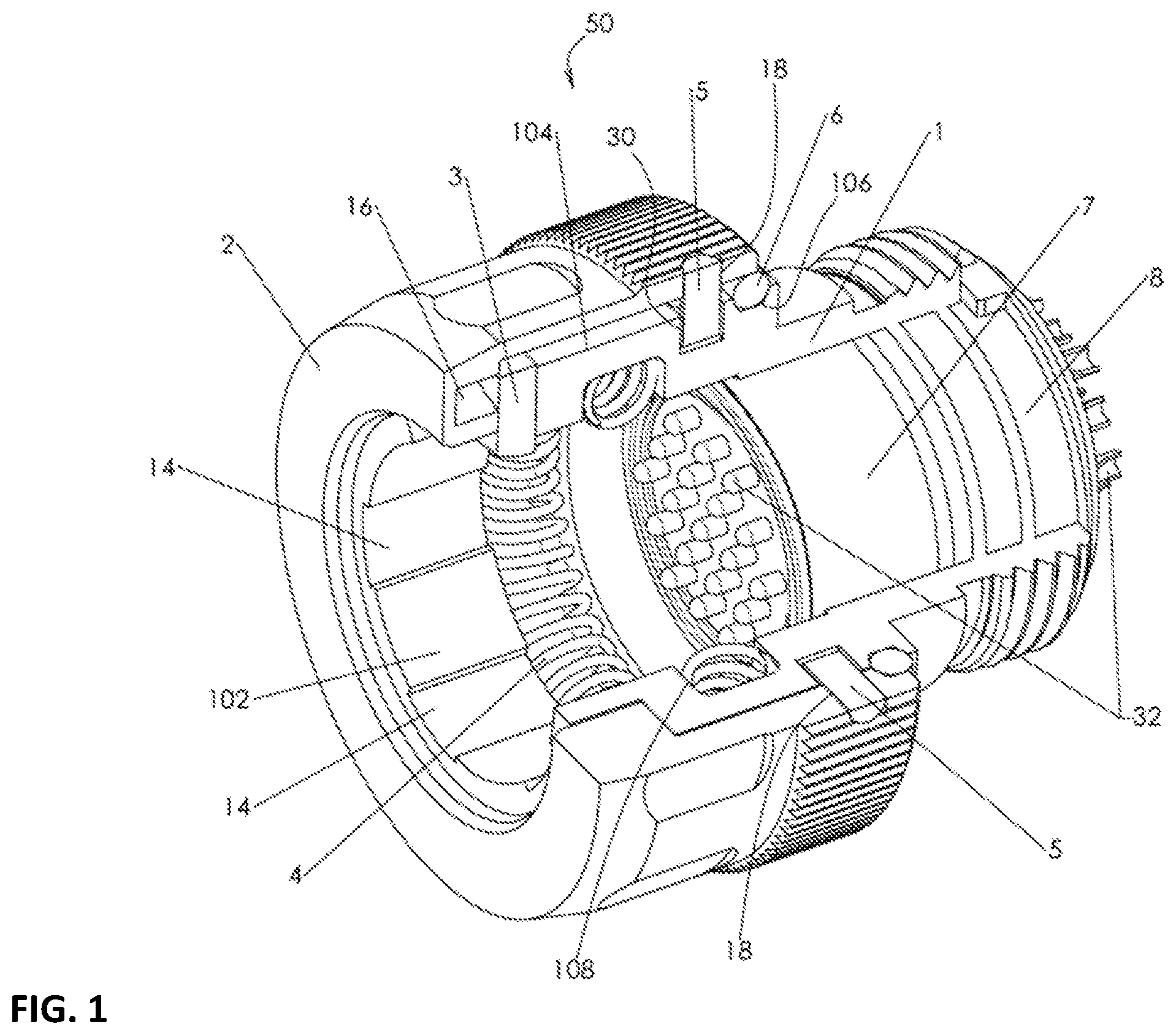 Patent US12347971 Figure 1 – Electrical connector