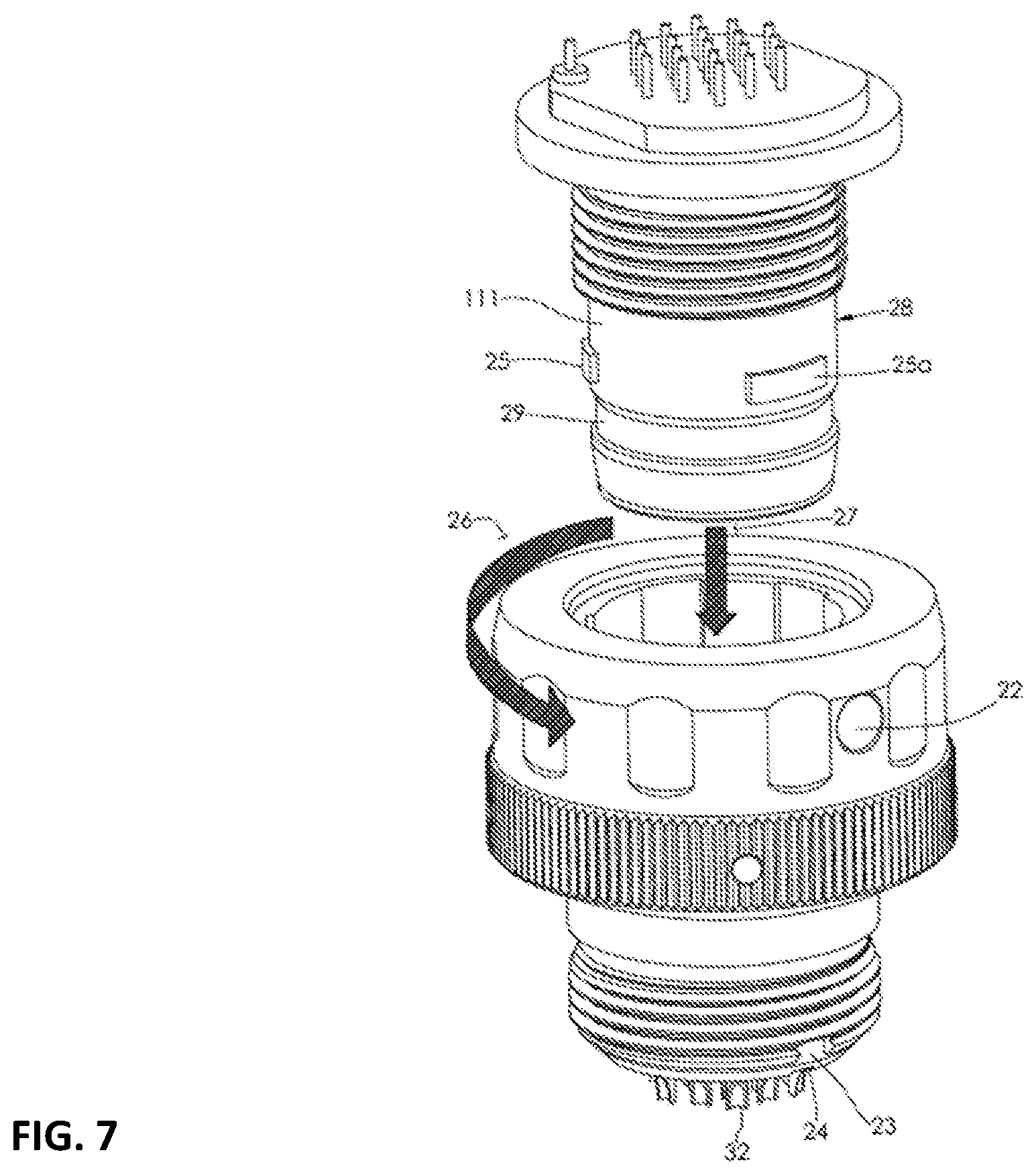 Patent US12347971 Figure 7 – Electrical connector