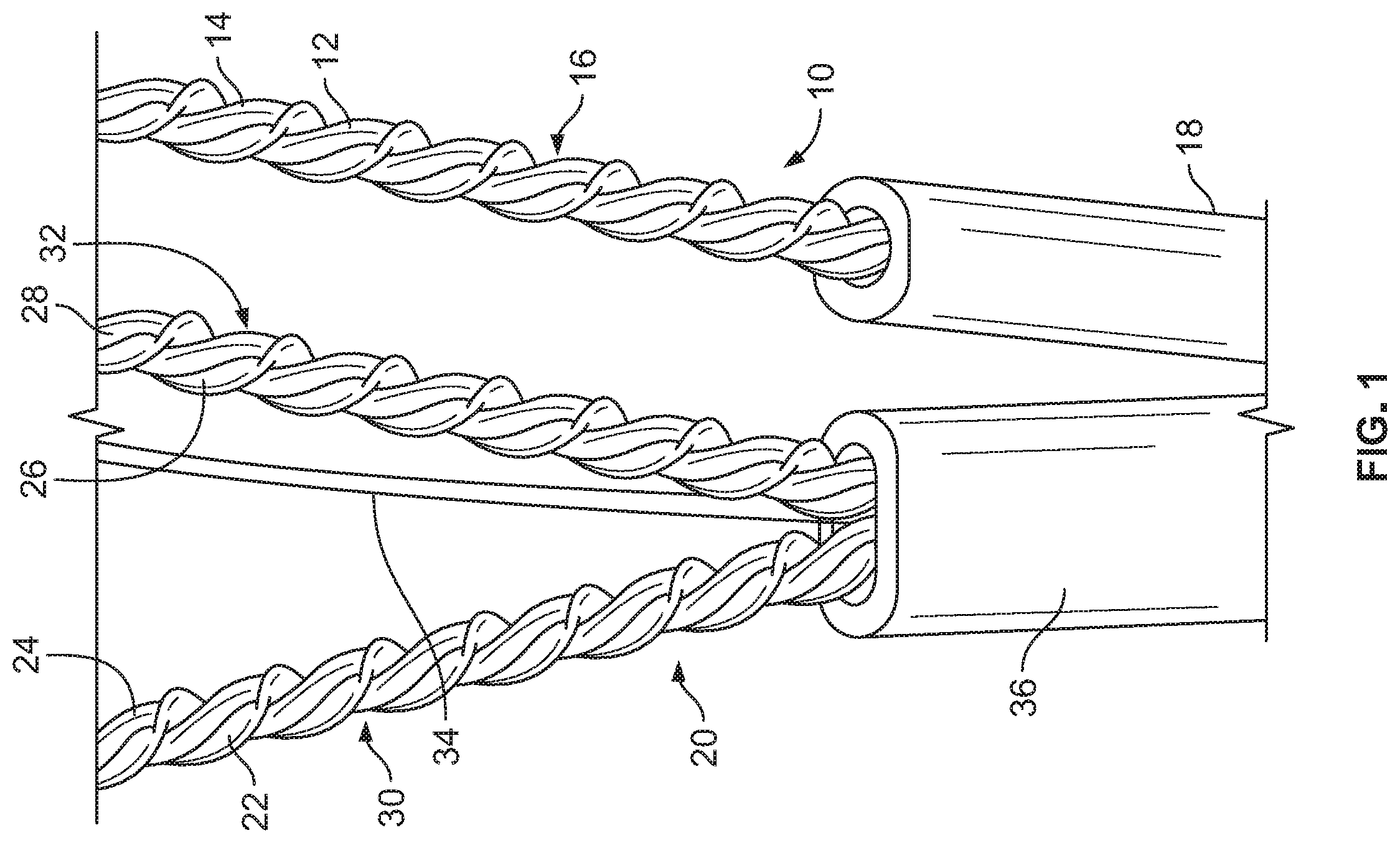 Patent US12347973 Figure 1 – Connectors for a single twisted pair of conductors