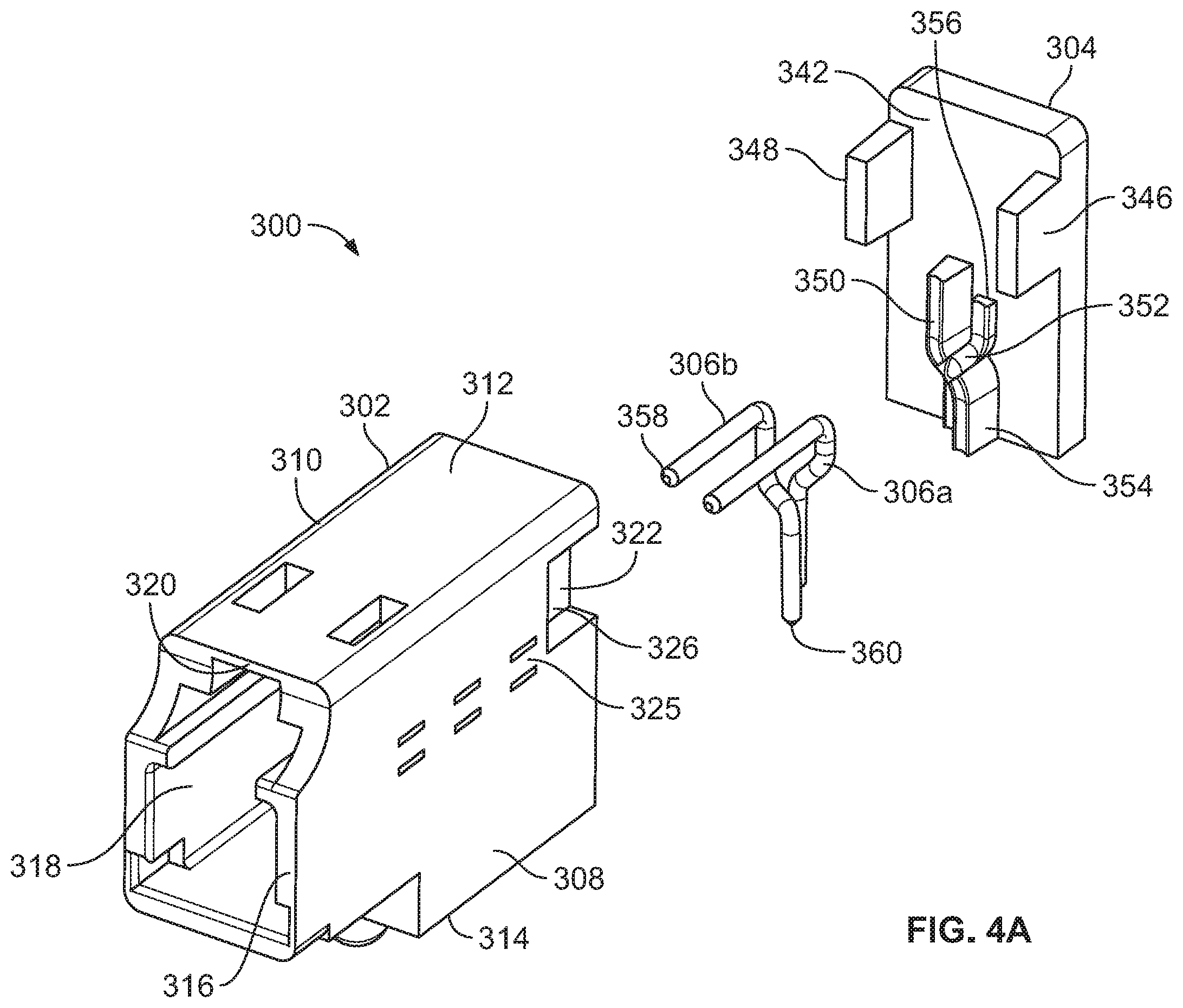 Patent US12347973 Figure 4 – Connectors for a single twisted pair of conductors