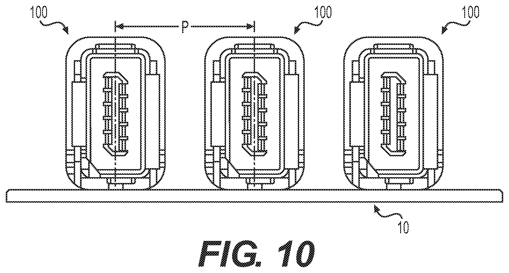 Patent US12347980 Figure 6 – High-speed network connector with integrated magnetics