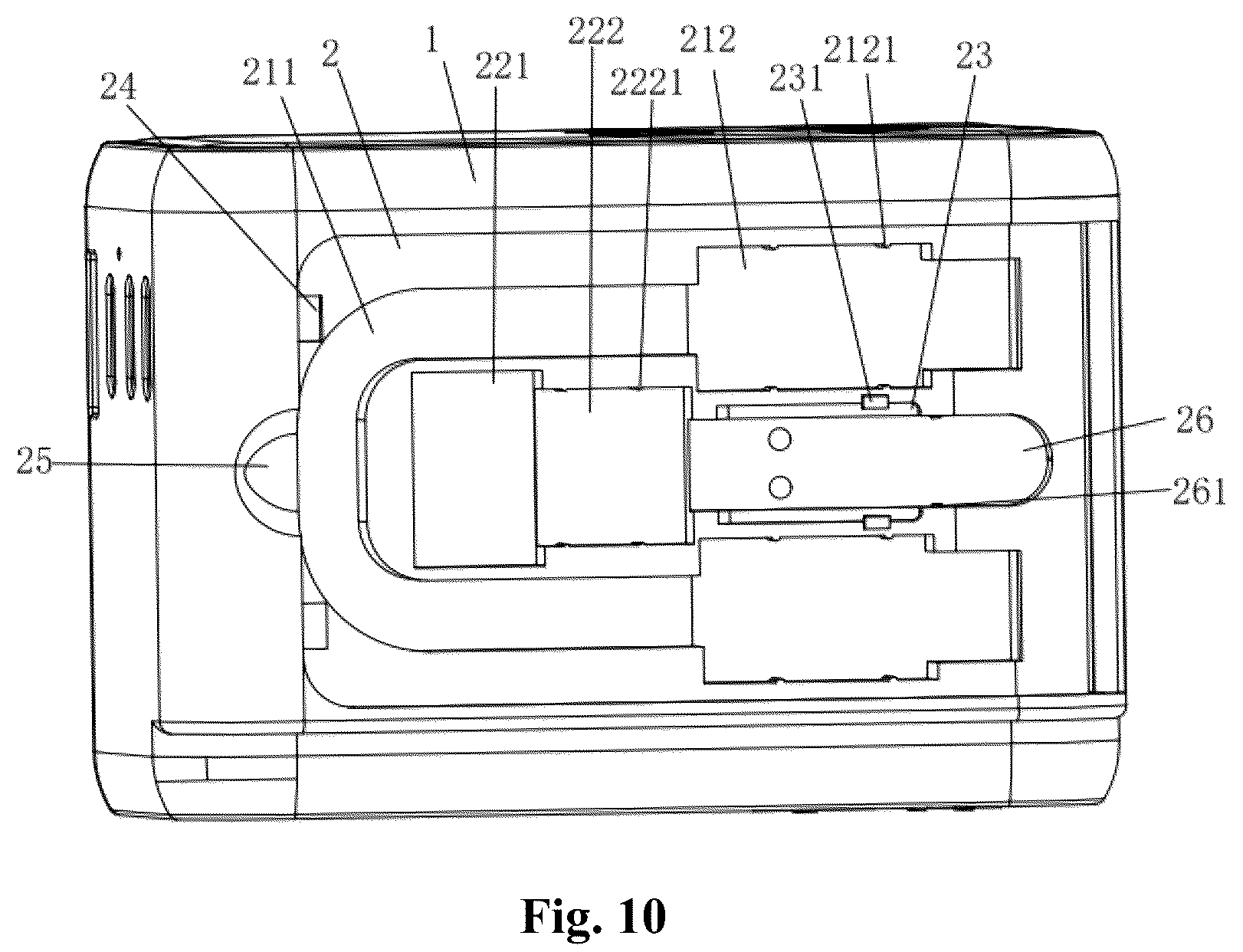 Patent US12347981 Figure 6 – Multifunctional accessory storage structure for power converter