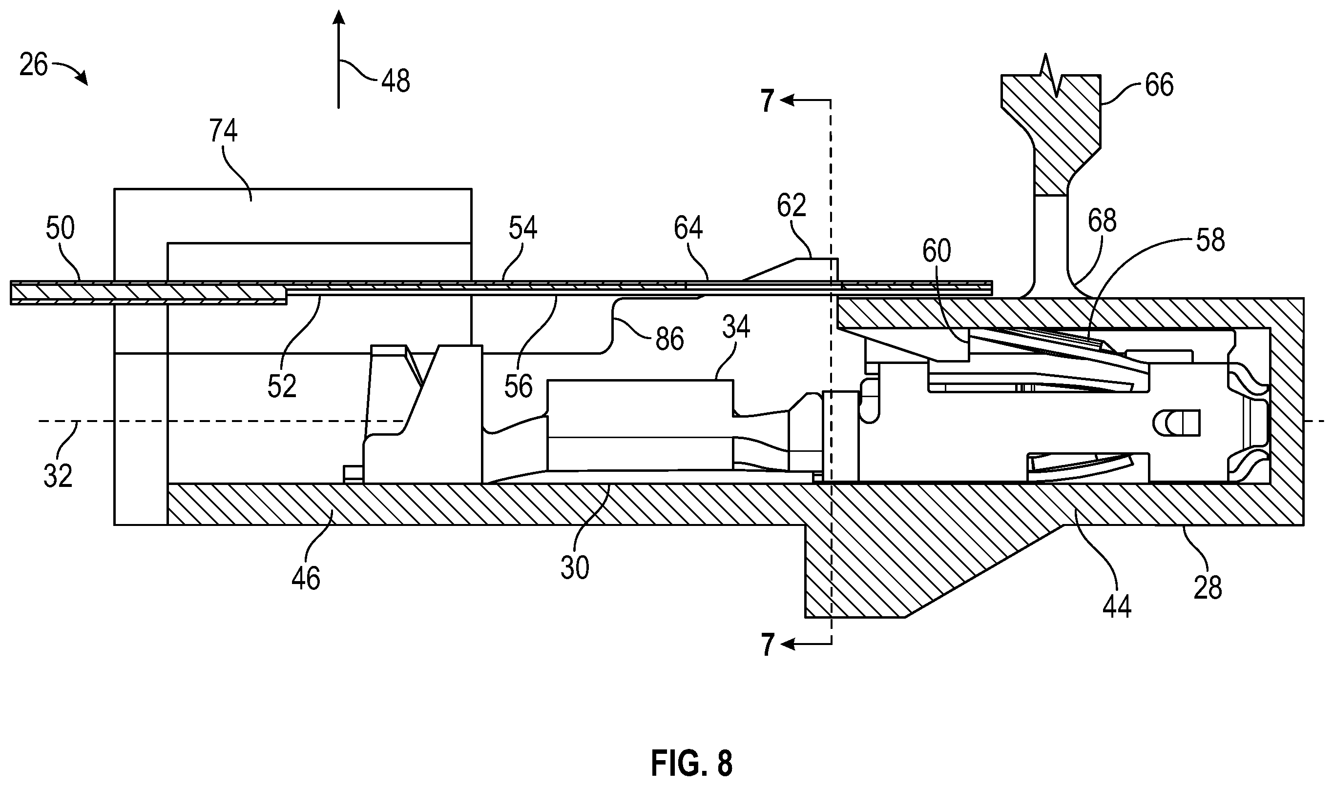 Patent US12347983 Figure 8 – Connector for an electrical terminal with a crimped spring