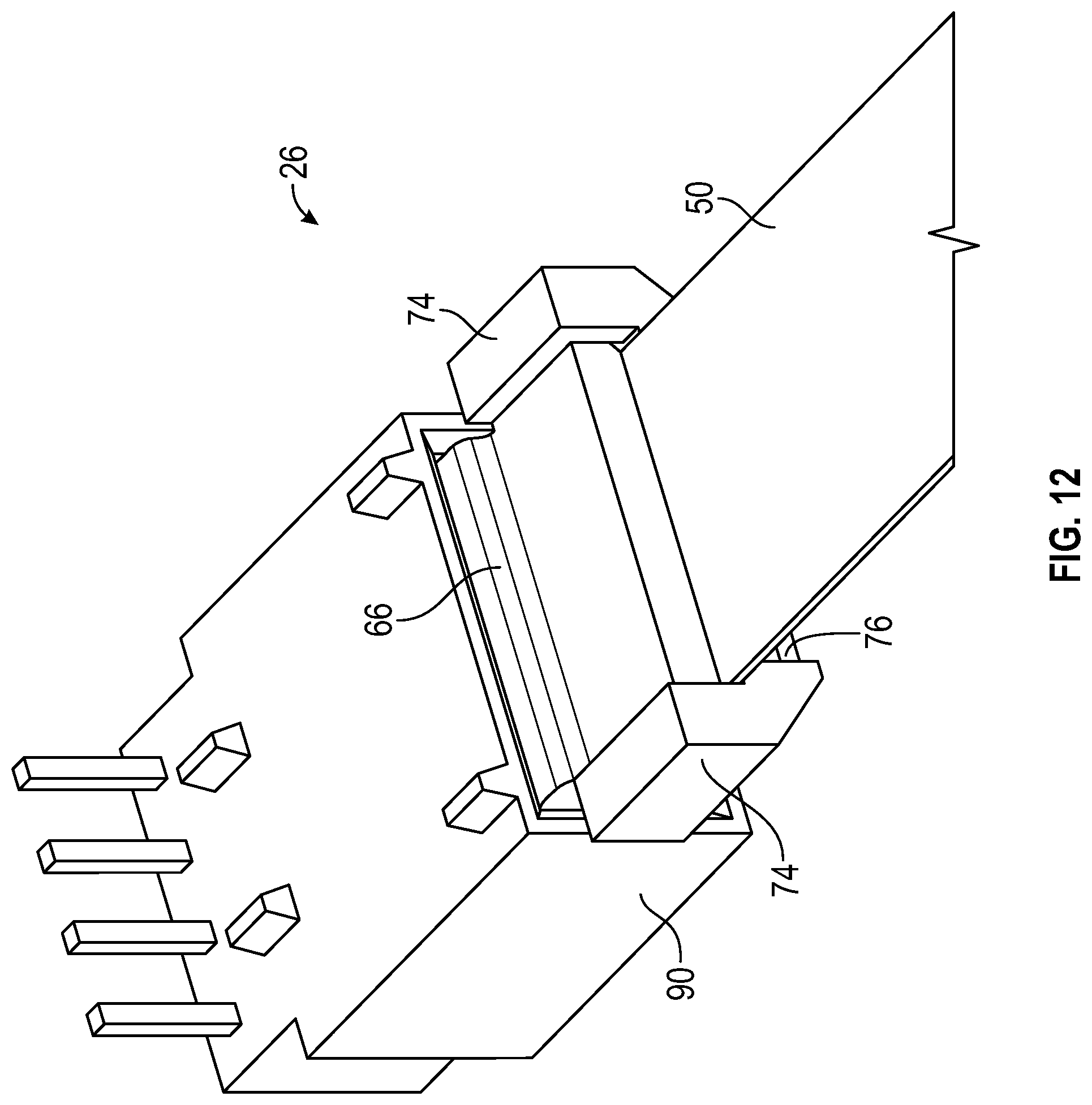 Patent US12347983 Figure 12 – Connector for an electrical terminal with a crimped spring