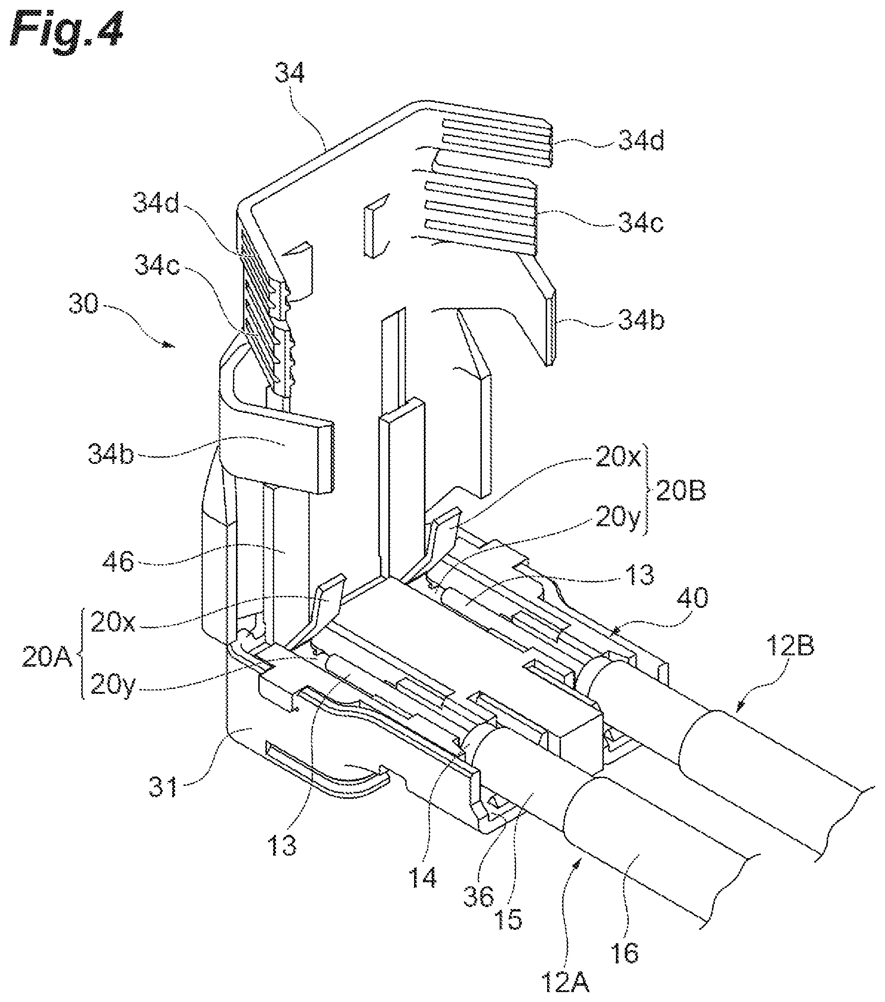 Patent US12347984 Figure 4 – Electrical connector