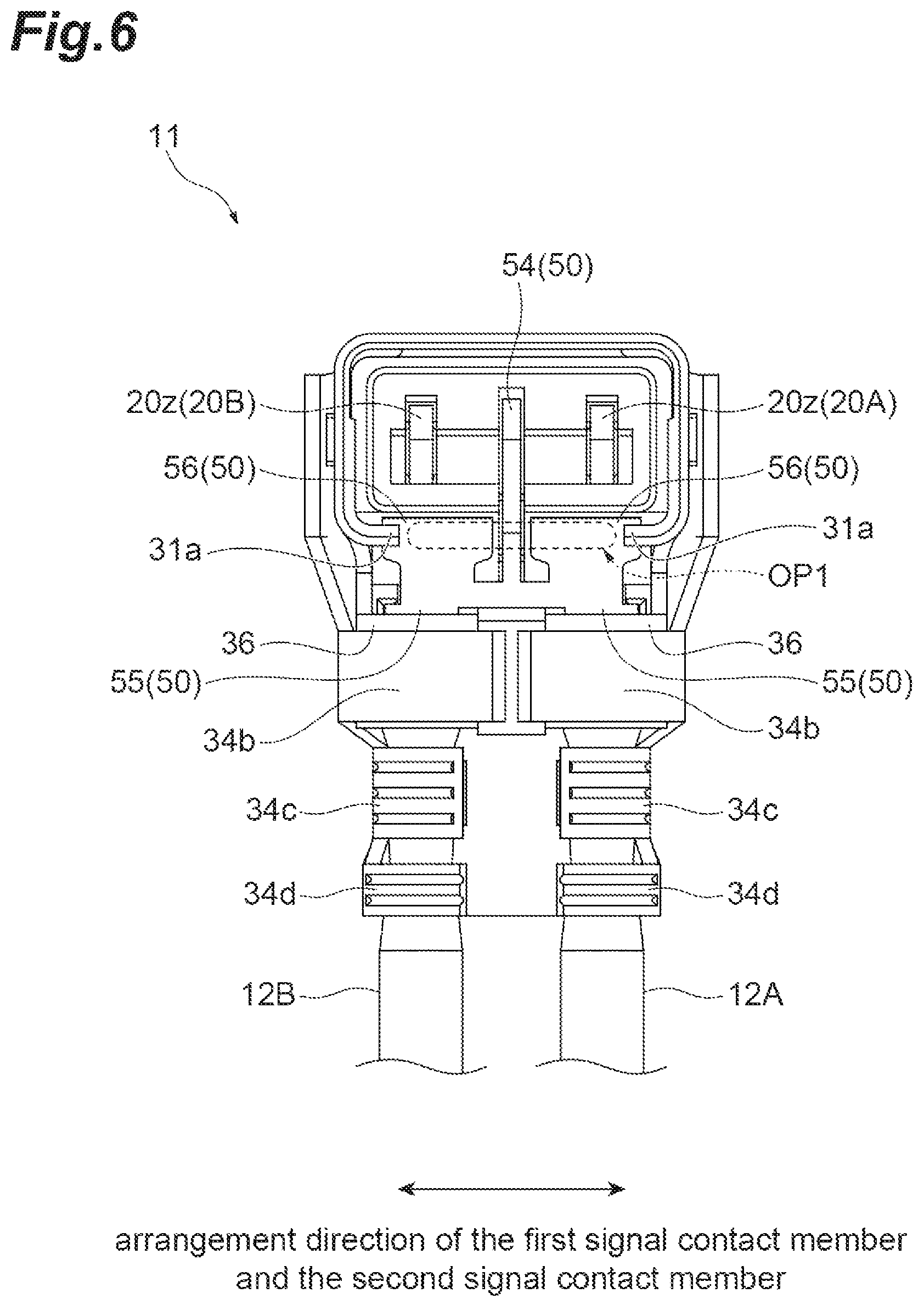 Patent US12347984 Figure 6 – Electrical connector
