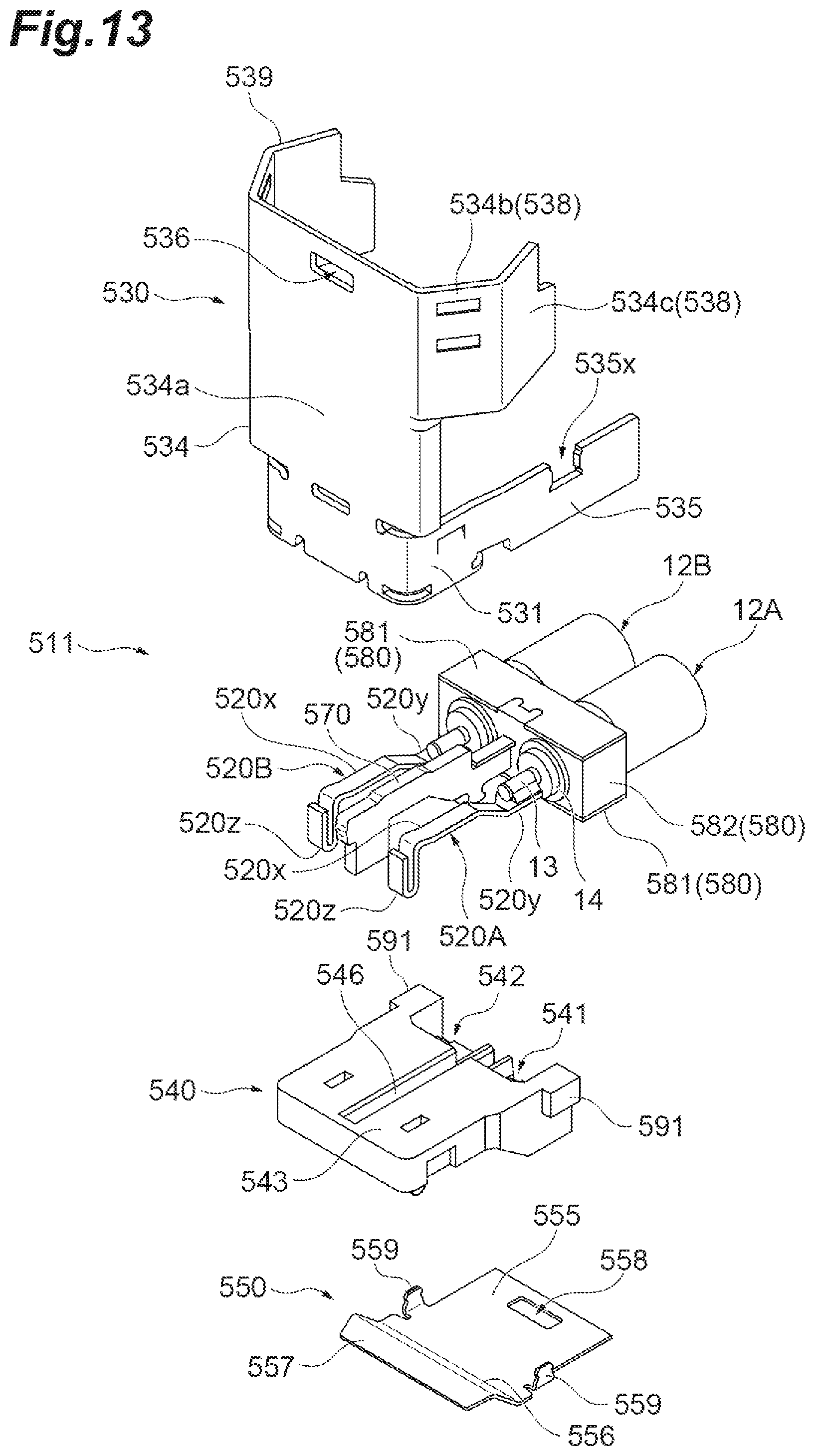 Patent US12347984 Figure 13 – Electrical connector