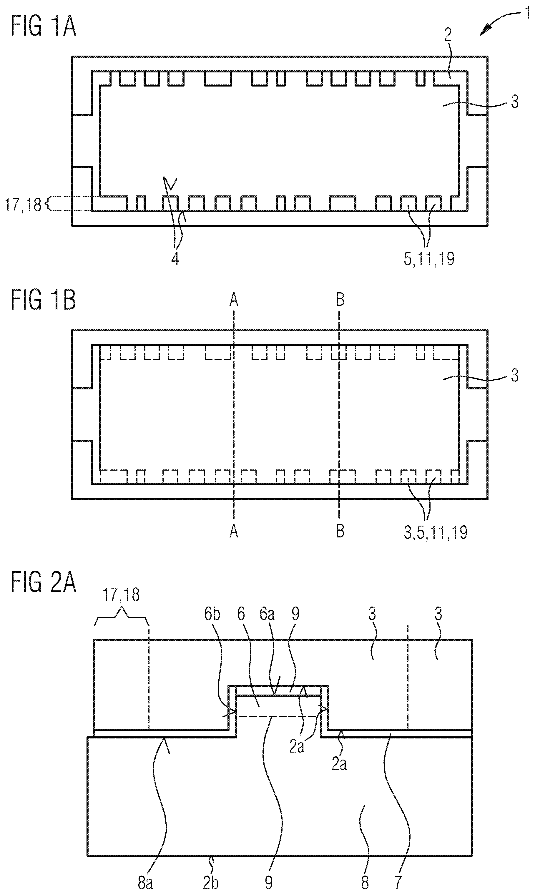 Patent US12348000 Figure 1 – Optoelectronic component and method for producing an optoelectronic component