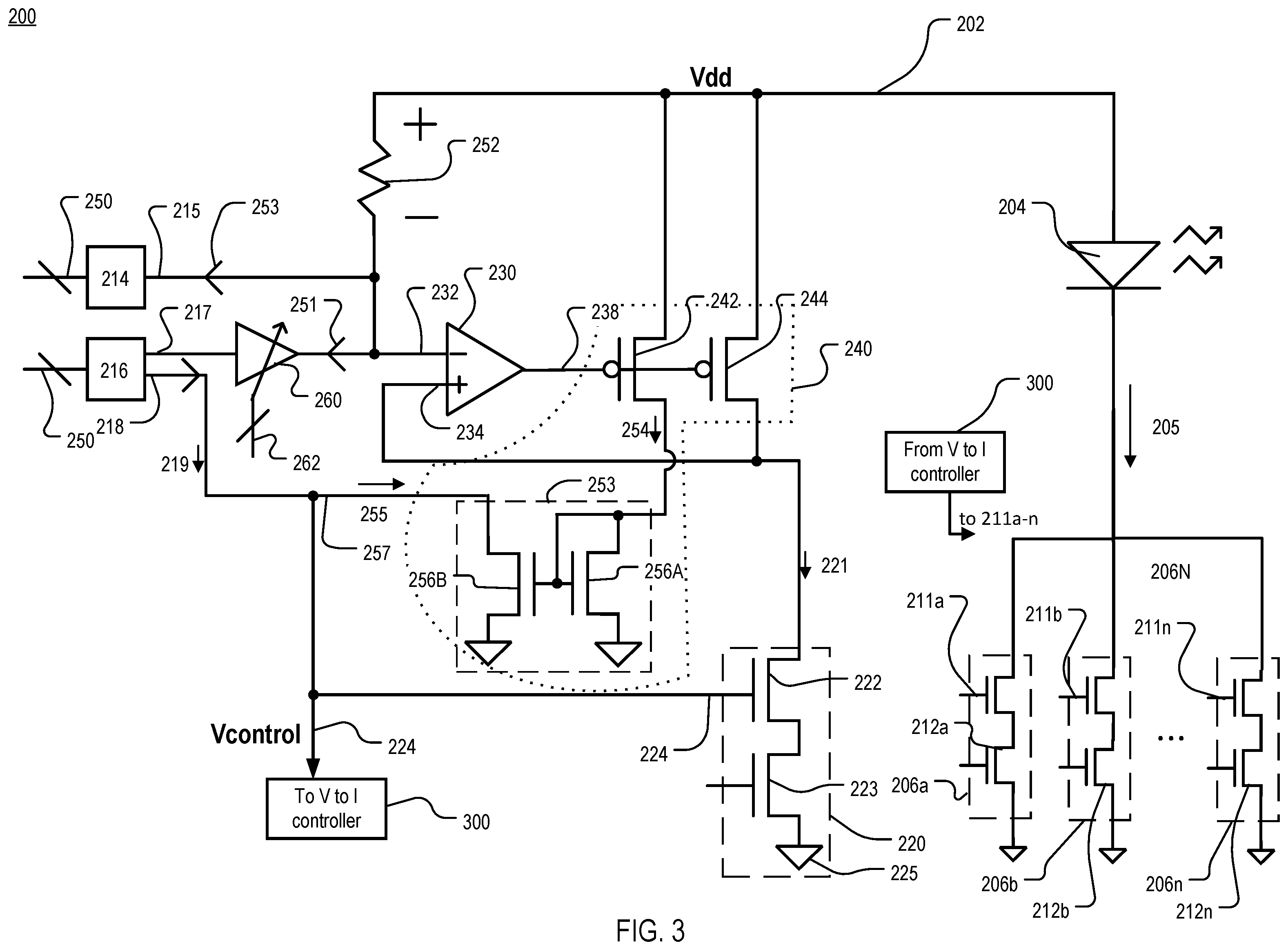 Patent US12348002 Figure 3 – Current load-controlled laser driver