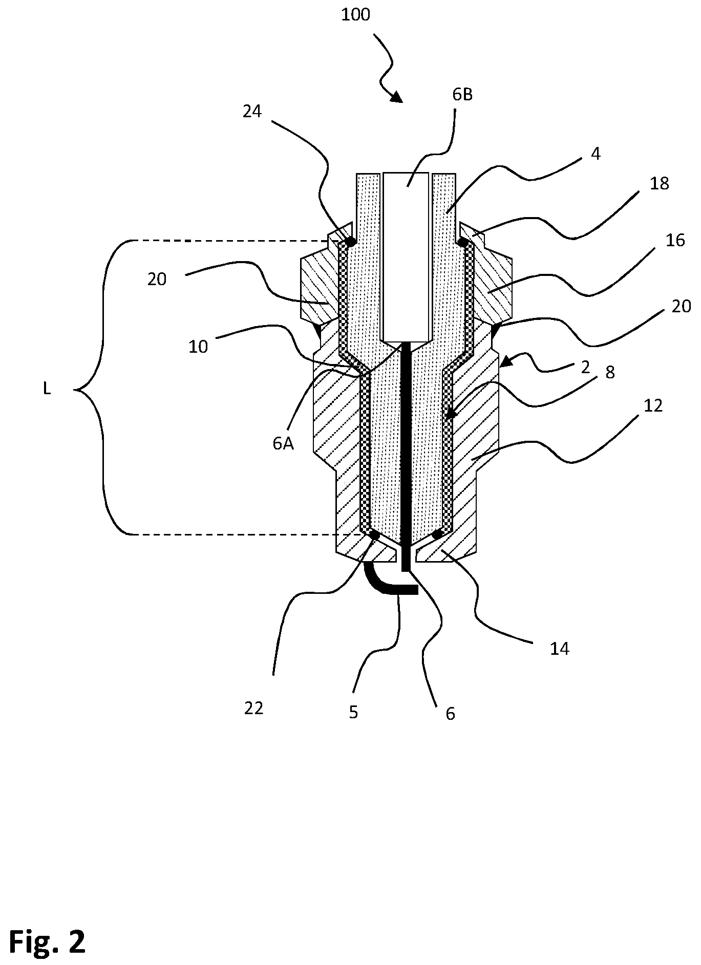 Patent US12348007 Figure 2 – Spark plug