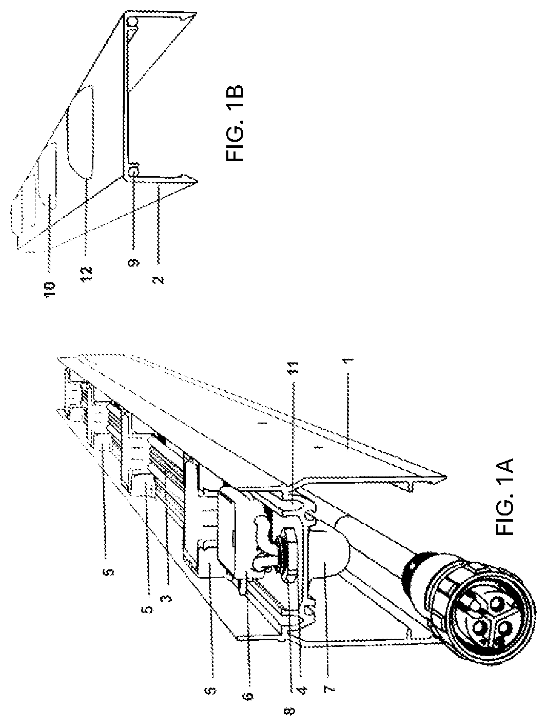 Patent US12348015 Figure 1 – Profile system for laying power and communication lines