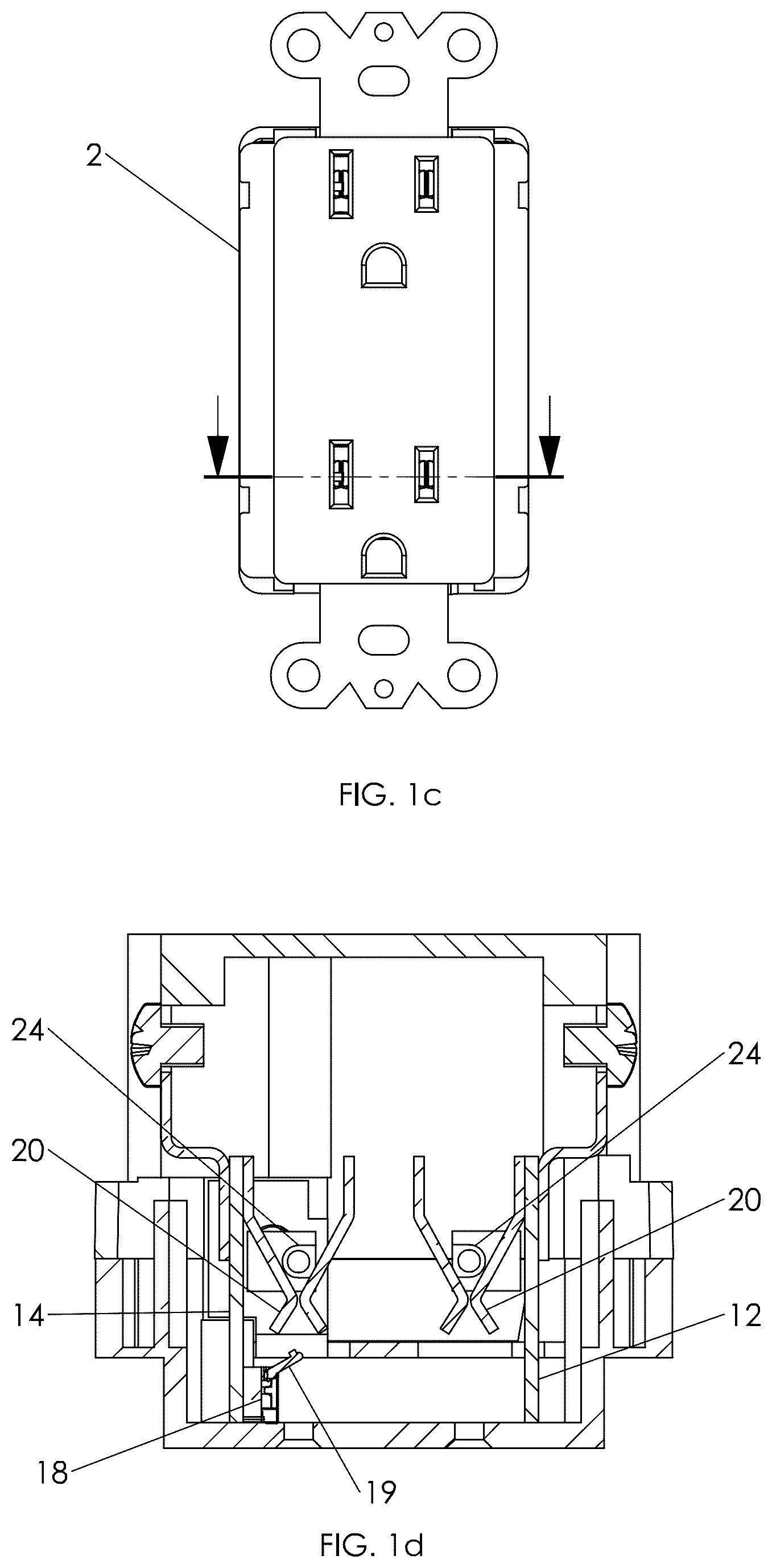 Patent US12348025 Figure 3 – Electrical receptacle fault protection