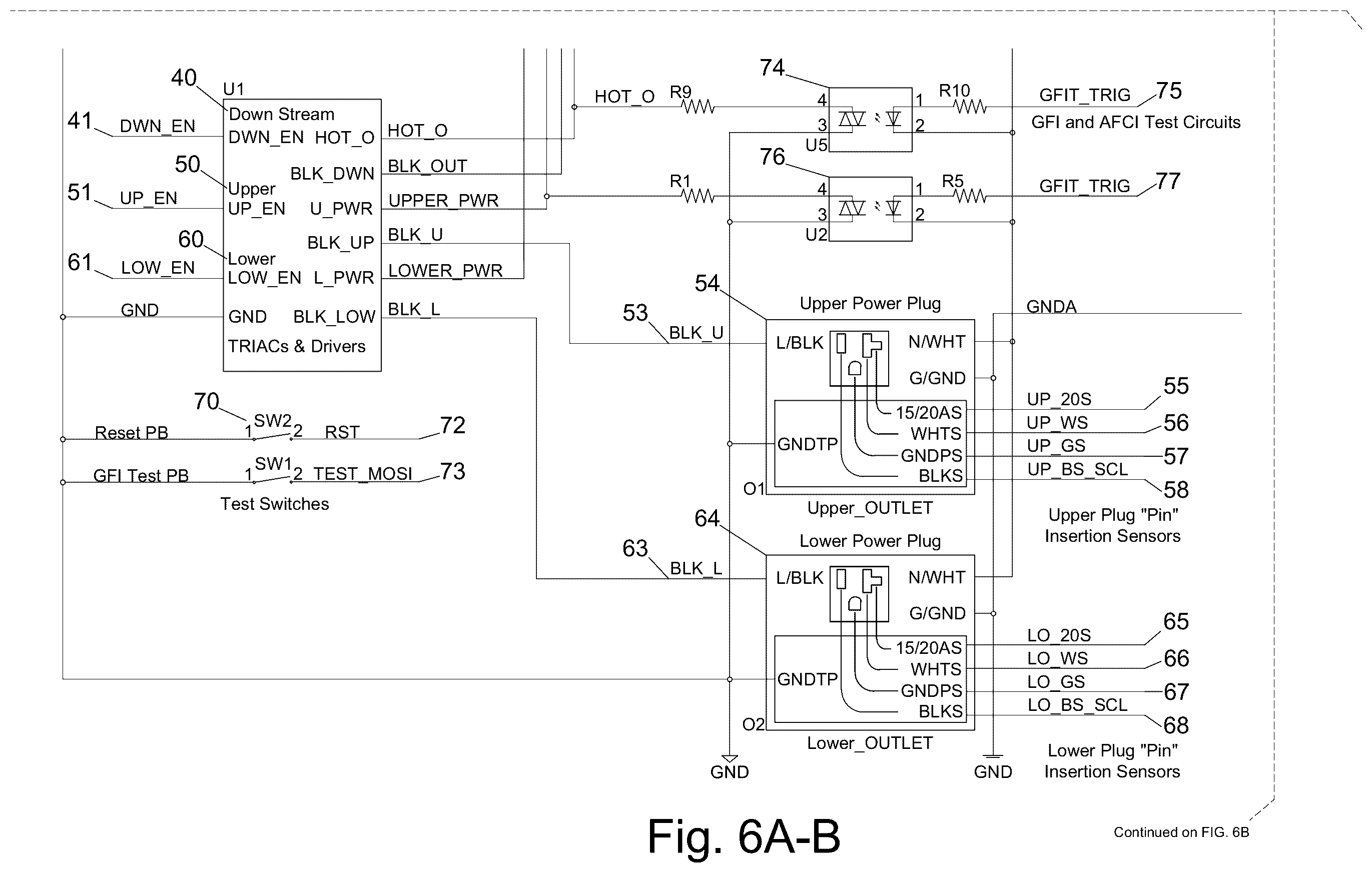 Patent US12348025 Figure 12 – Electrical receptacle fault protection