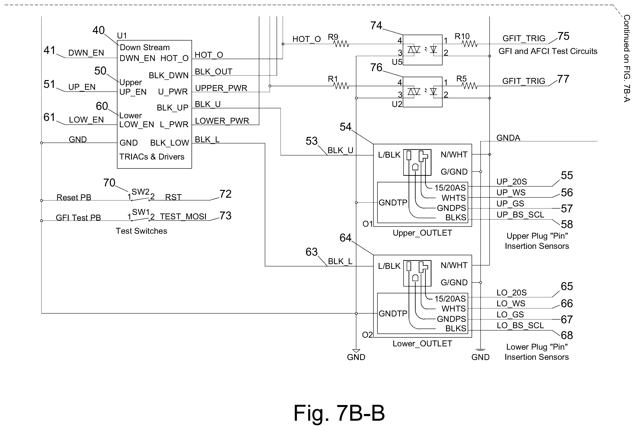 Patent US12348025 Figure 16 – Electrical receptacle fault protection