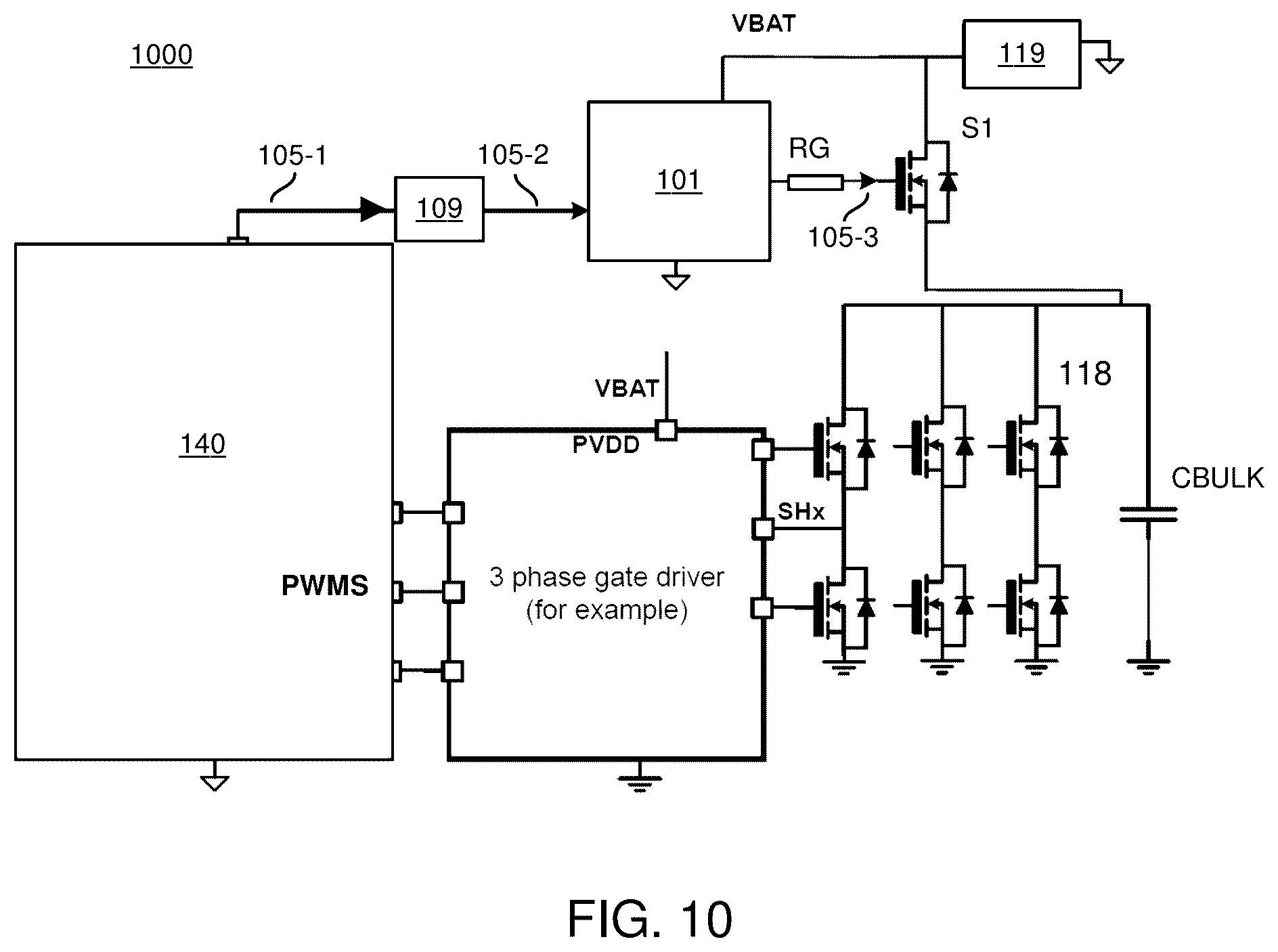 Patent US12348027 Figure 10 – Multi-function control circuit and pre-circuit configuration